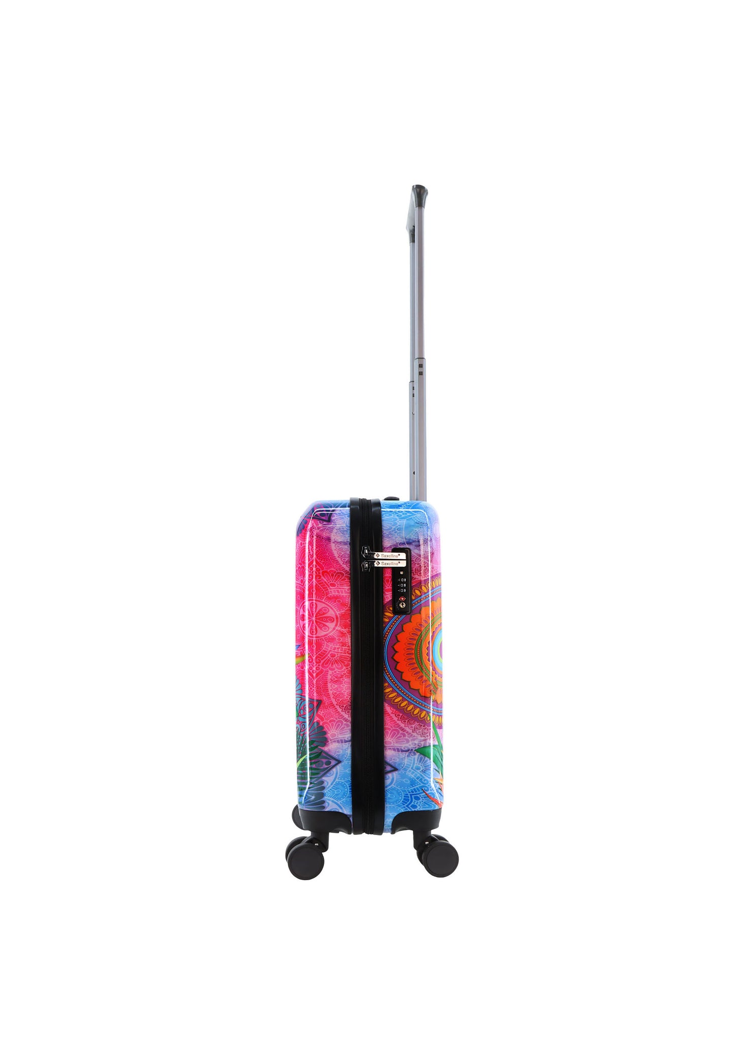 Saxoline Blue Handbagage Harde Koffer / Trolley / Reiskoffer 55cm S - Butterfly Nature Print