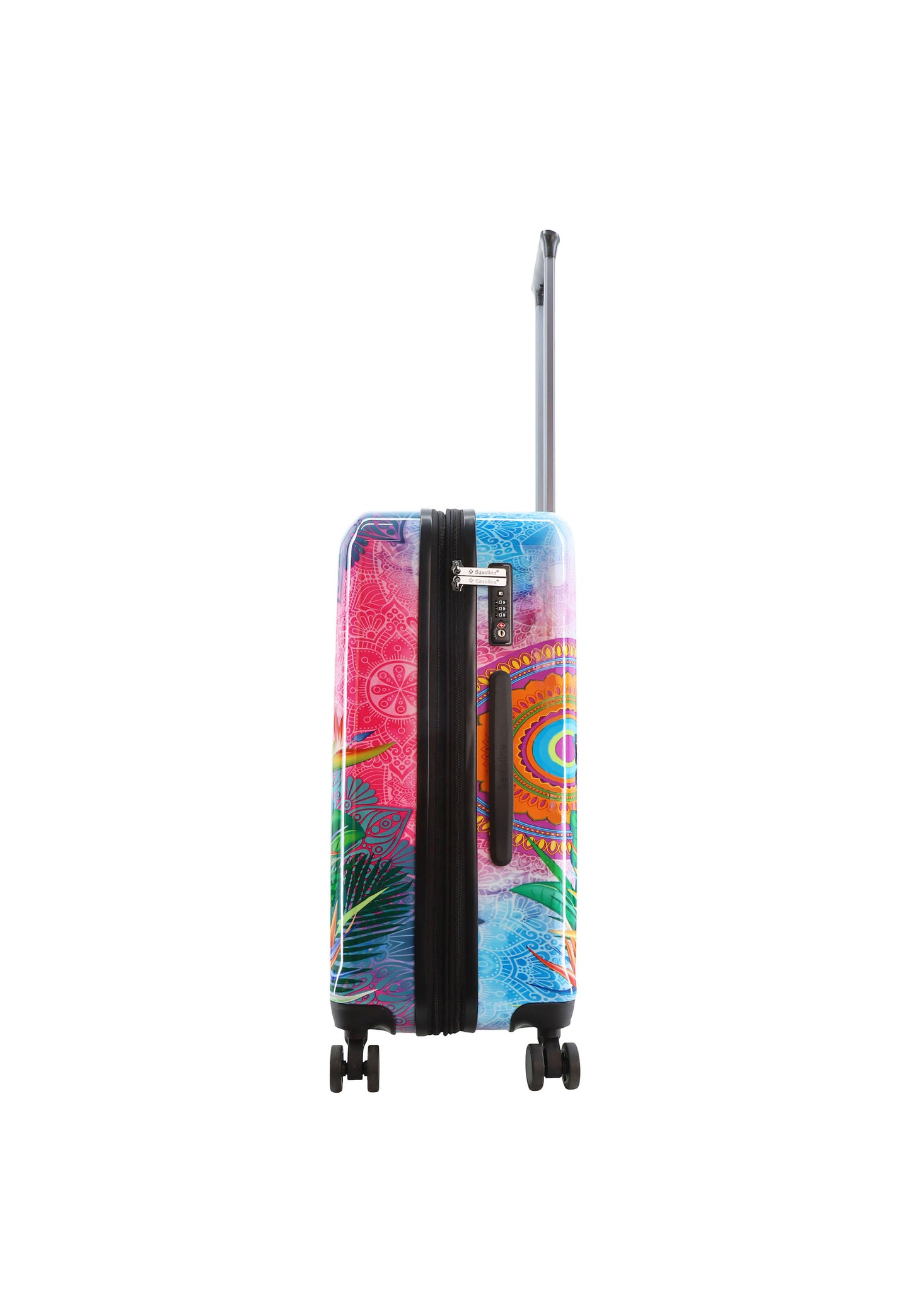 Mooie Saxoline blue koffer met print