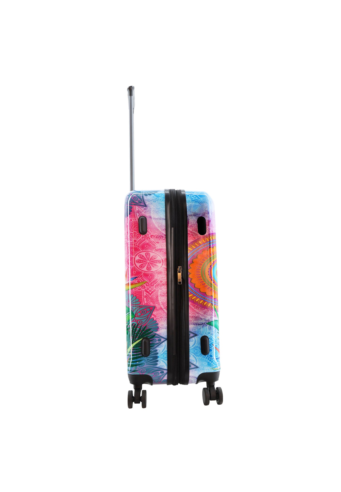 Saxoline Blue Harde Koffer / Trolley / Reiskoffer - 67cm (M) - Butterfly Nature Print