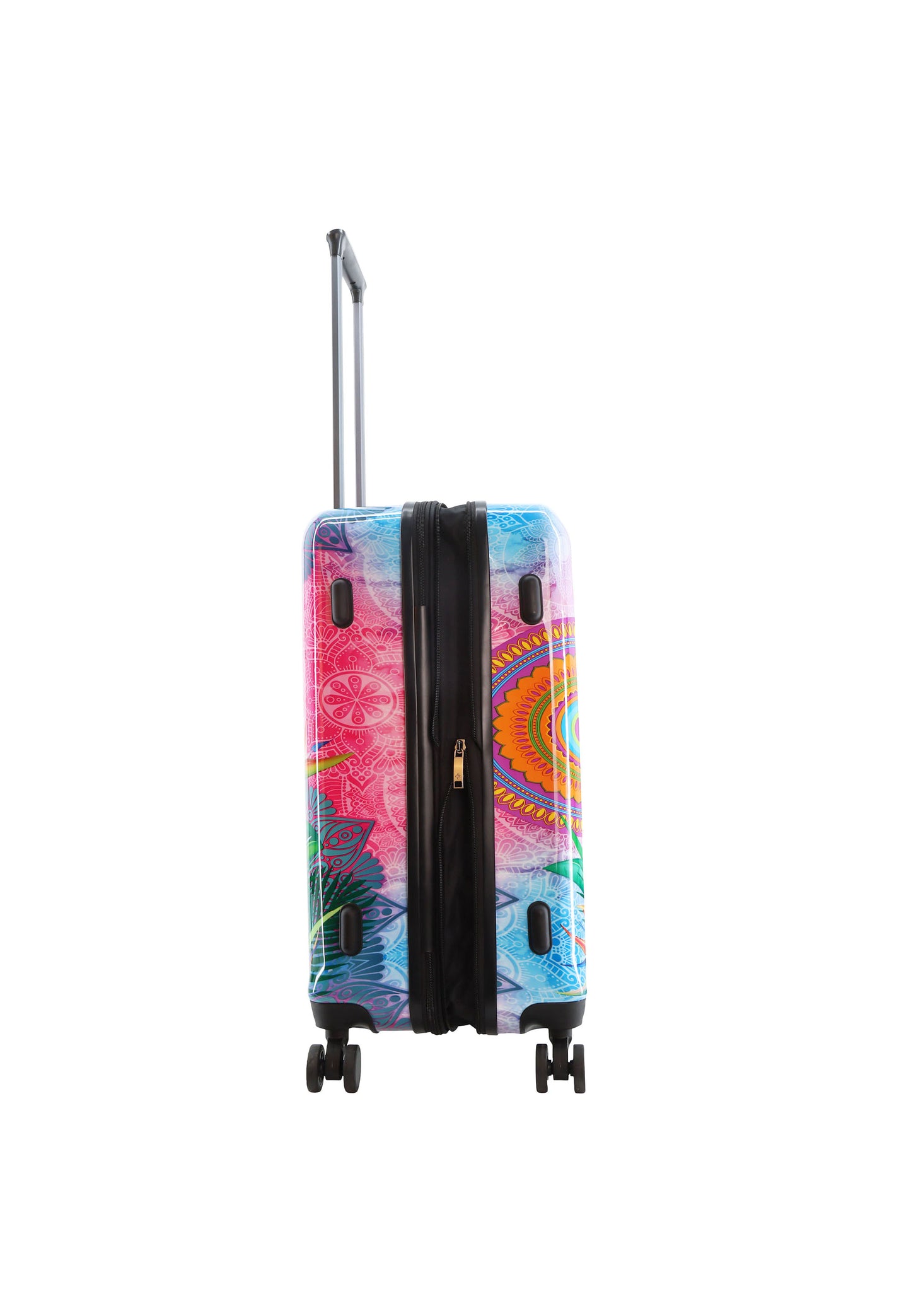 Saxoline Blue Harde Koffer / Trolley / Reiskoffer - 67cm (M) - Butterfly Nature Print