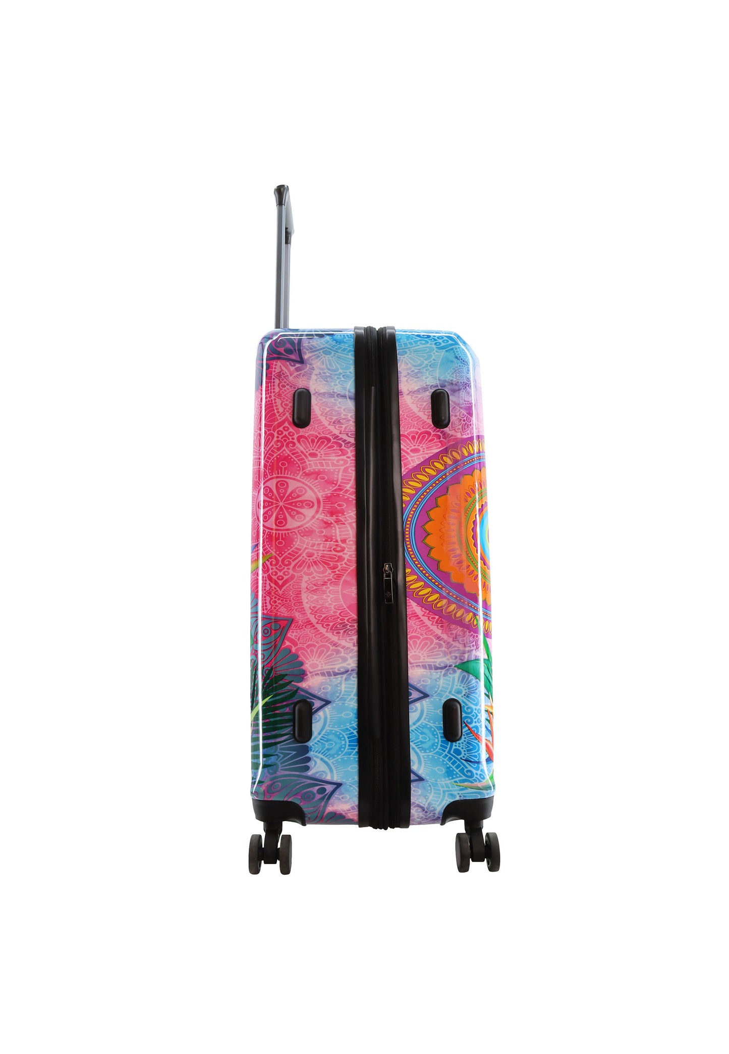 Saxoline Blue Harde Koffer / Trolley / Reiskoffer - 77cm (Large) - Butterfly Nature Print