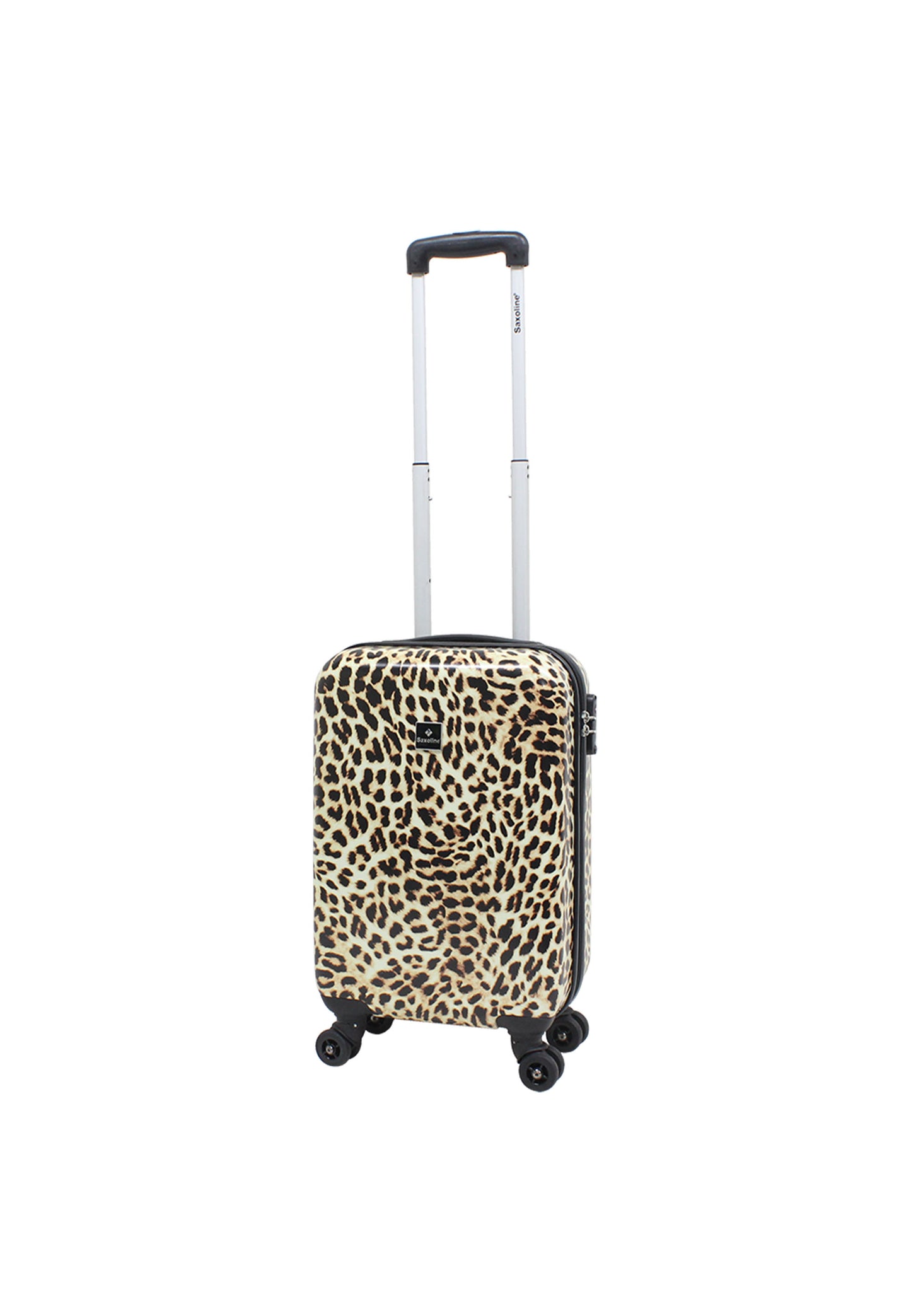 Saxoline Ensemble de valise rigide 3 pièces / Ensemble de valise de voyage / Ensemble de chariot - Imprimé léopard
