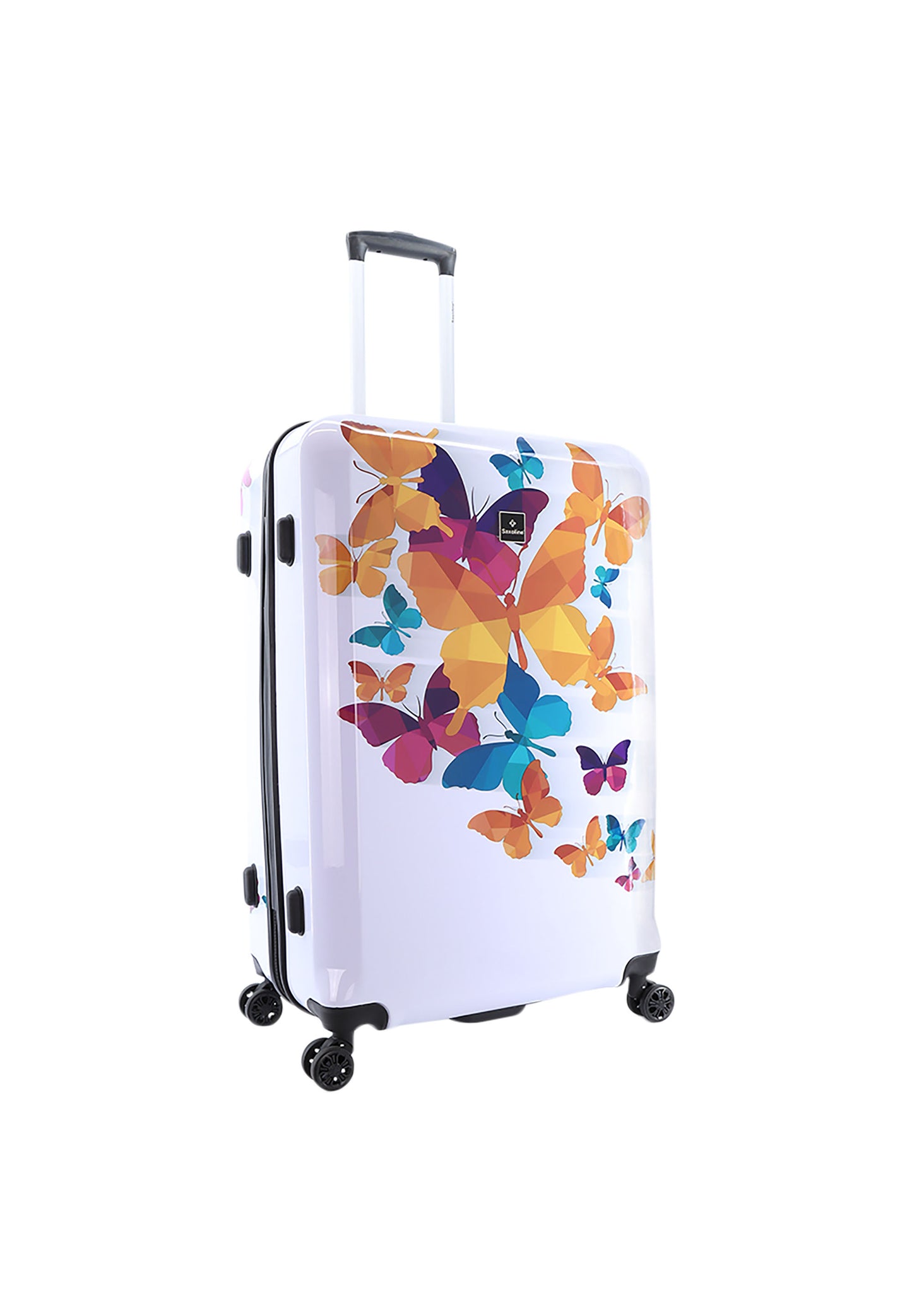 Saxoline Ensemble de valises rigides 3 pièces / Ensemble de valises de voyage / Ensemble de chariots - Papillon Fun Print