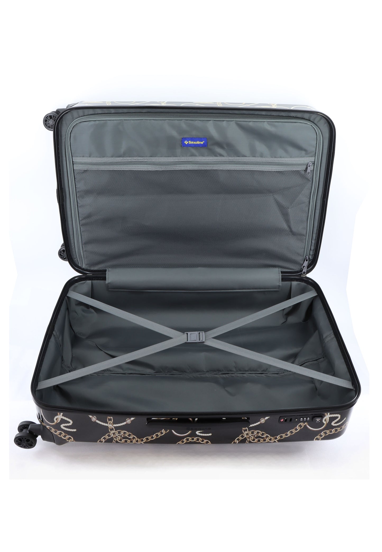 Saxoline Harde Kofferset 3-Delig / Reiskofferset / Trolleyset - S/M/L - Golden Age Print