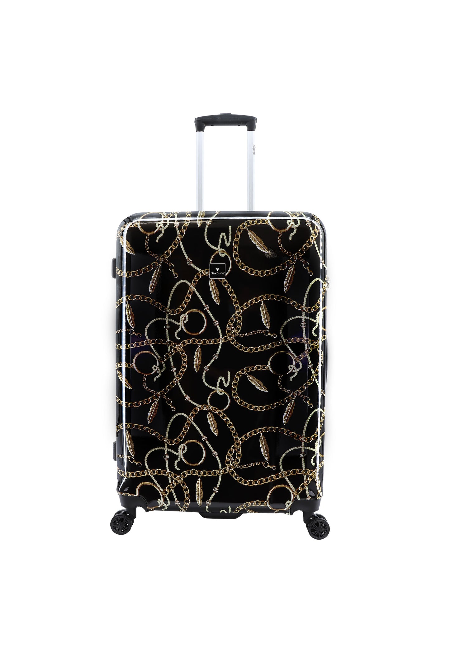 Saxoline Harde Koffer / Trolley / Reiskoffer - 76 cm (Large) - Golden Age Print