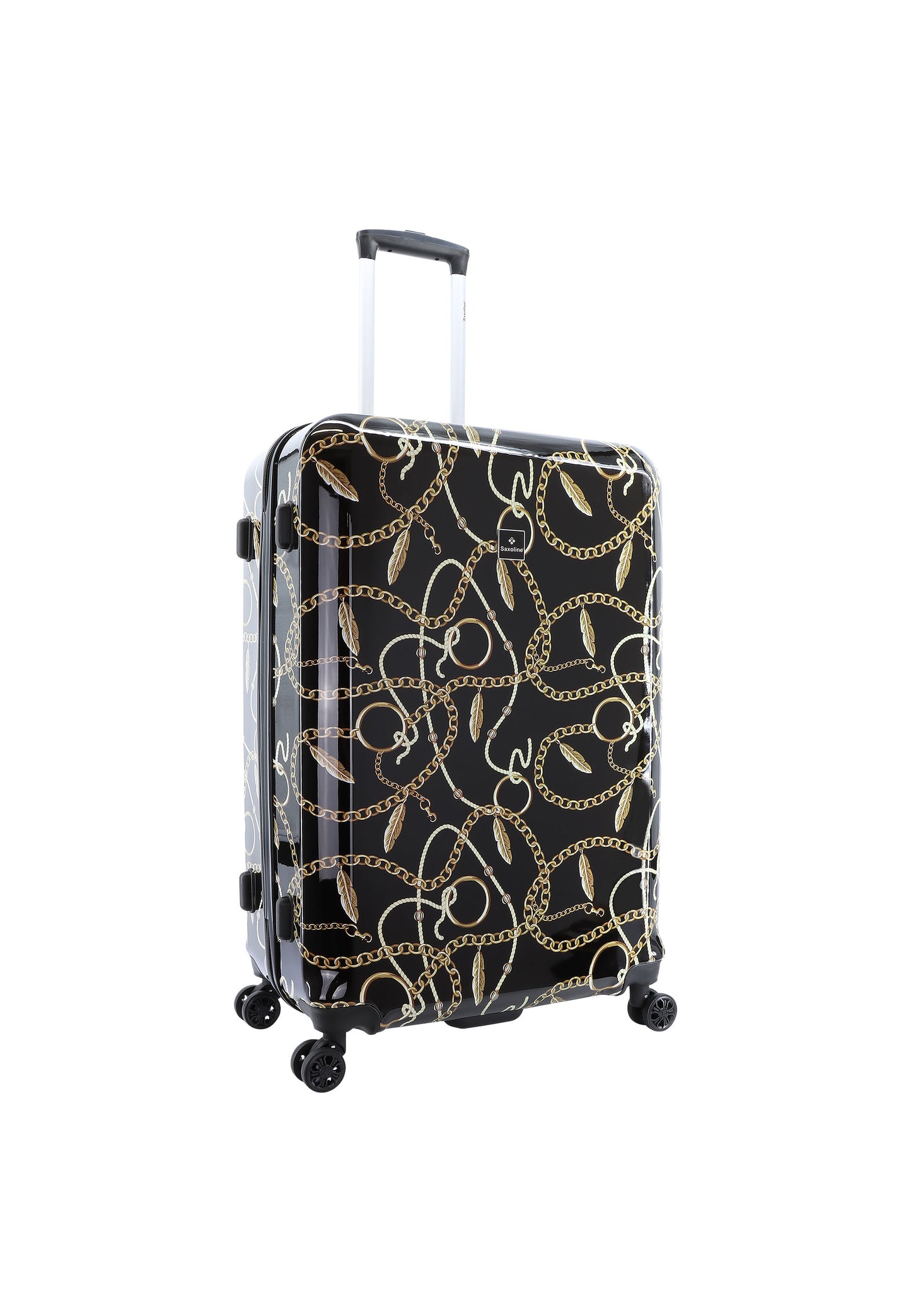 Saxoline Harde Koffer / Trolley / Reiskoffer - 76 cm (Large) - Golden Age Print