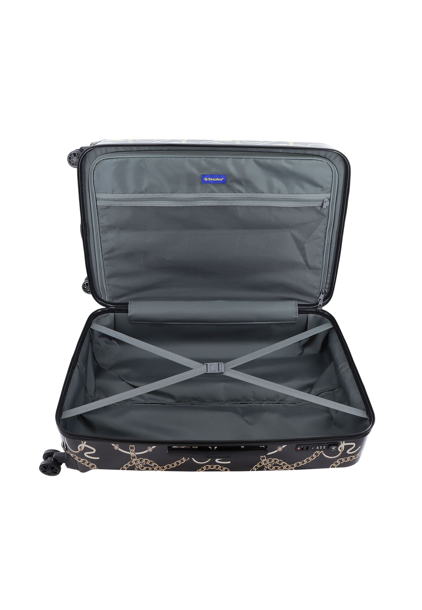 Saxoline Harde Koffer / Trolley / Reiskoffer - 76 cm (Large) - Golden Age Print