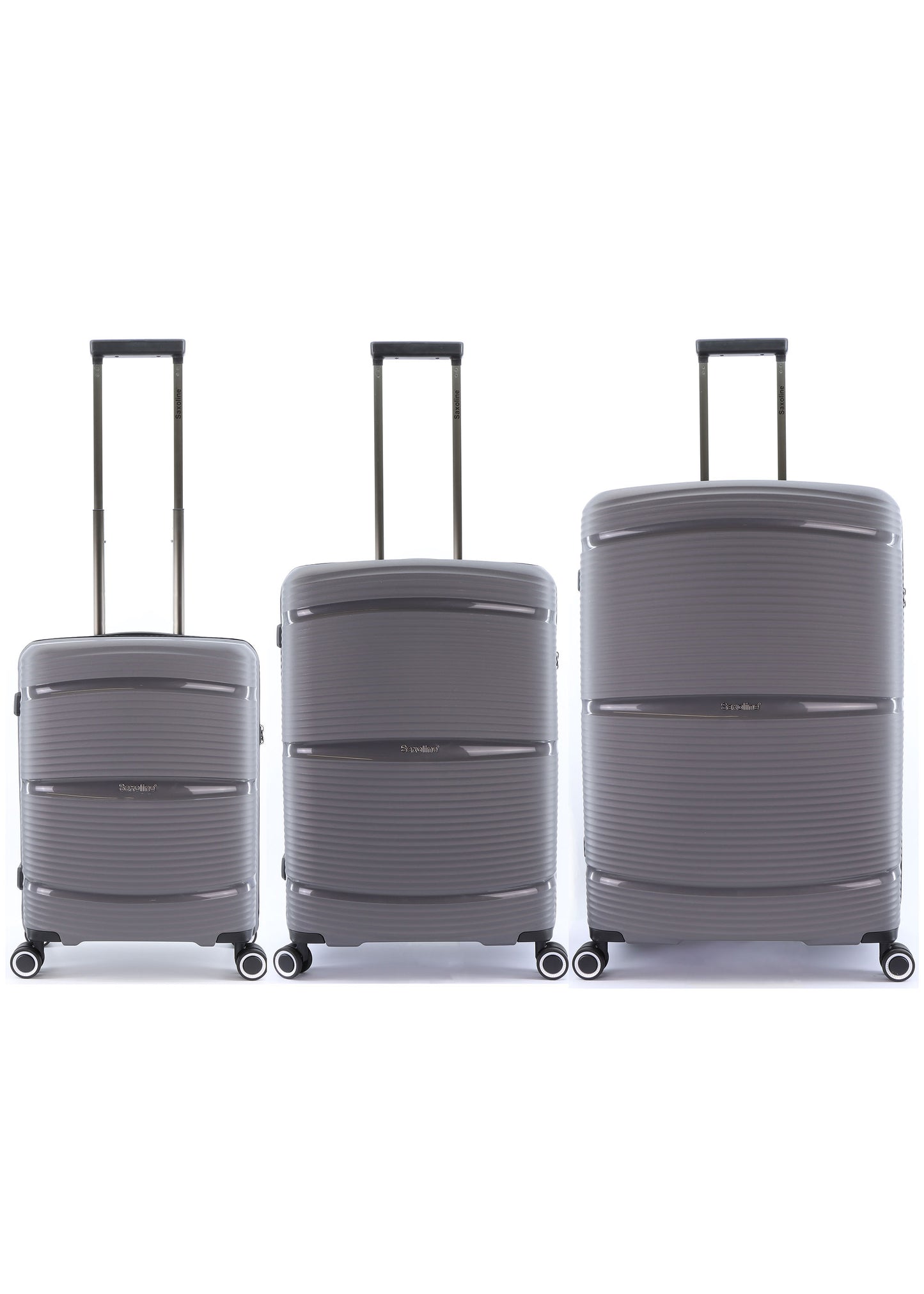 Saxoline Harde Kofferset 3-Delig / Reiskofferset / Trolleyset - Taupe