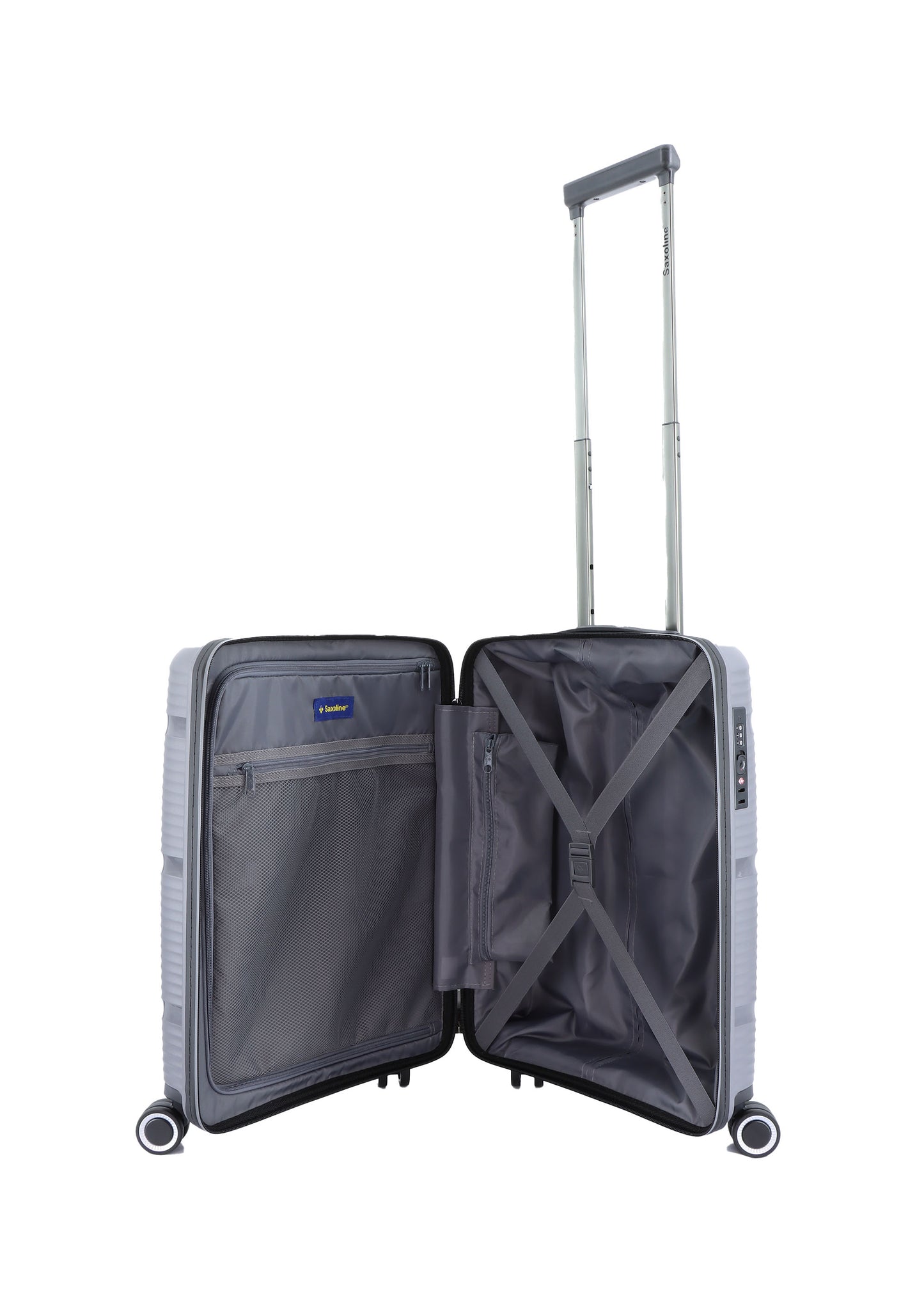 Saxoline Handbagage Harde Koffer / Trolley / Reiskoffer - 54 cm (Small) - Taupe