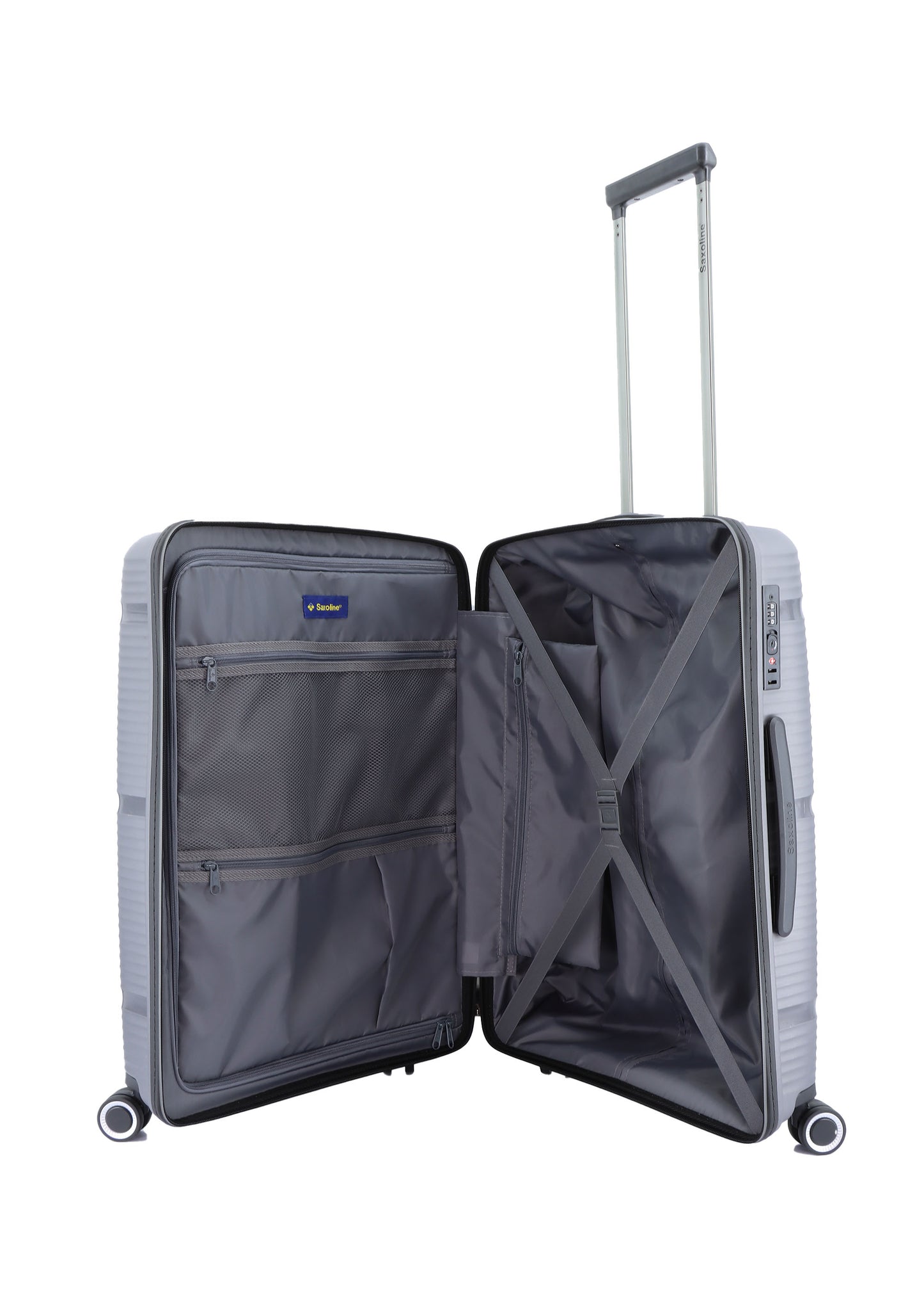 Saxoline Harde Koffer / Trolley / Reiskoffer - 66 cm (Medium) - Taupe