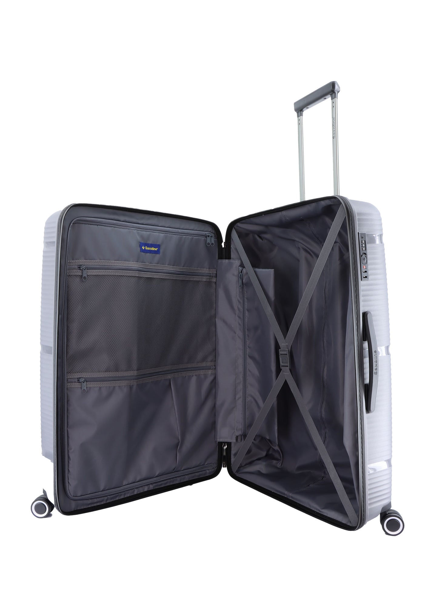 Saxoline Harde Kofferset 3-Delig / Reiskofferset / Trolleyset - Taupe