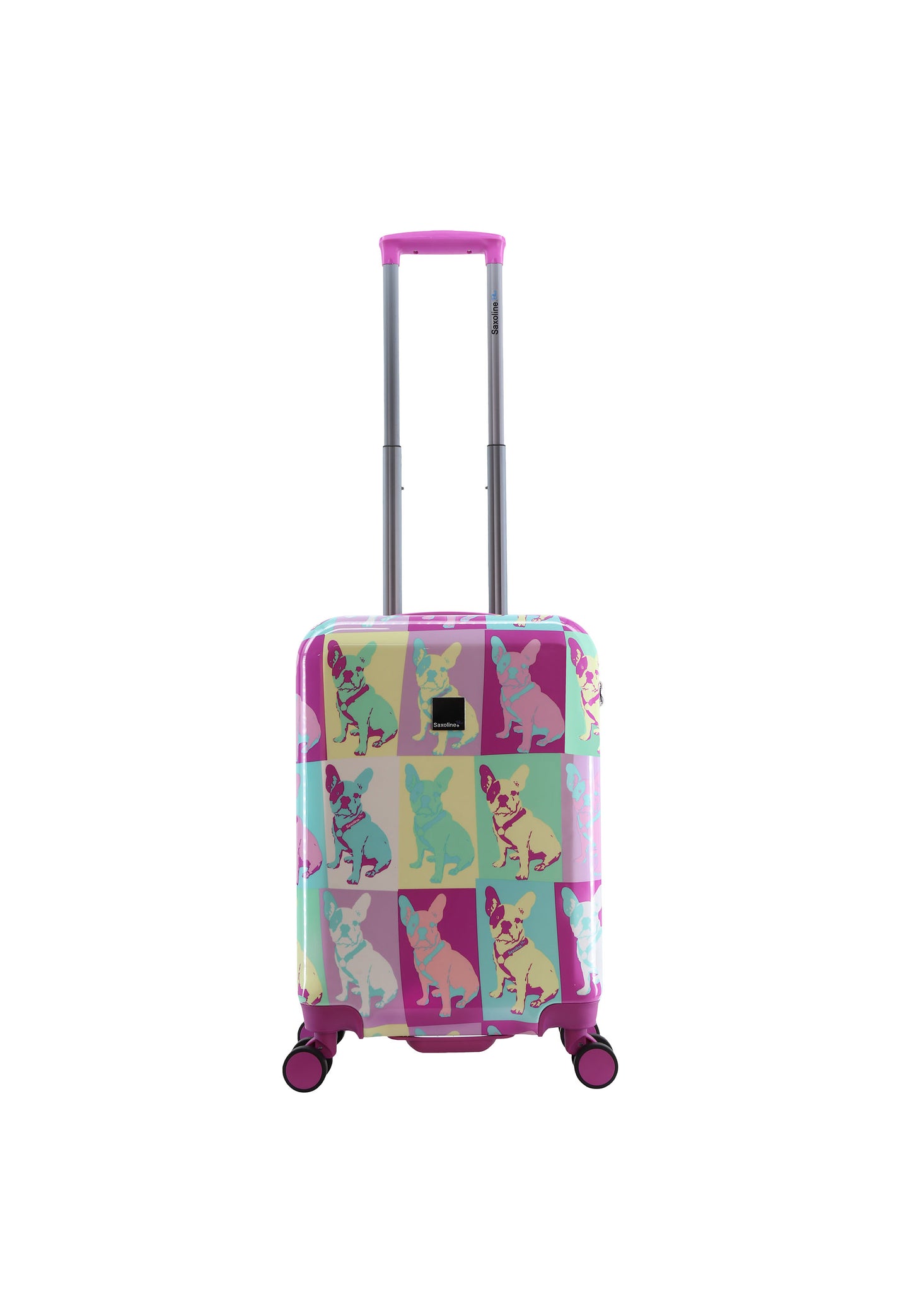 Saxoline Blue Harde Kofferset / Trolleyset / Reiskofferset - S/M/L - Bulldog Emotion Print