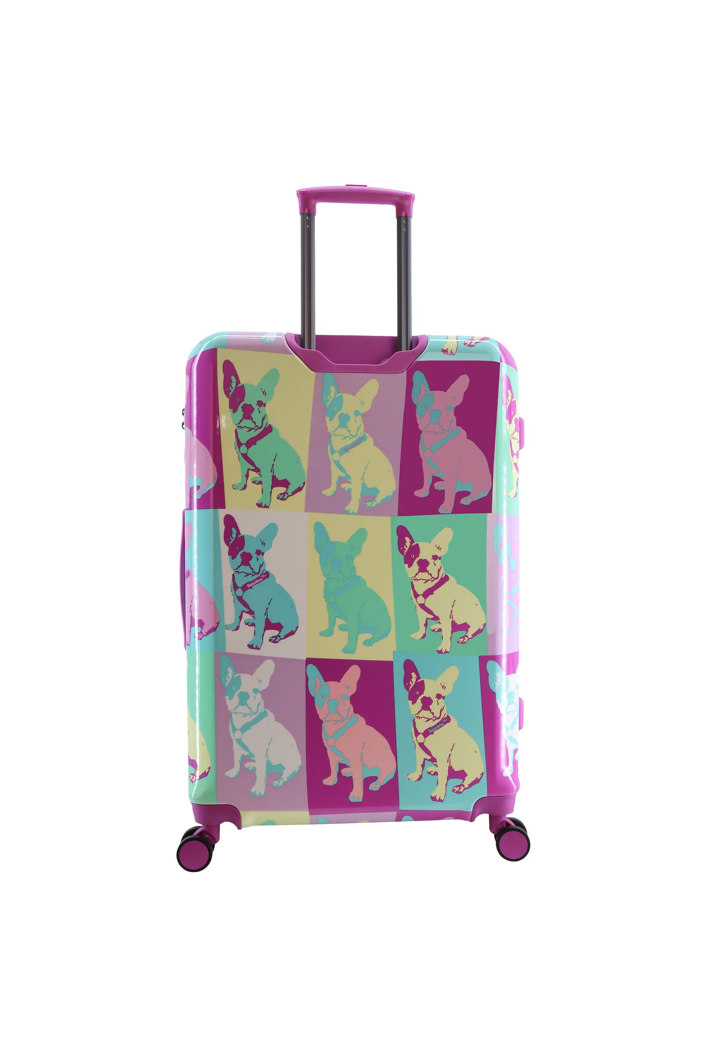 Saxoline Blue Harde Kofferset / Trolleyset / Reiskofferset - S/M/L - Bulldog Emotion Print