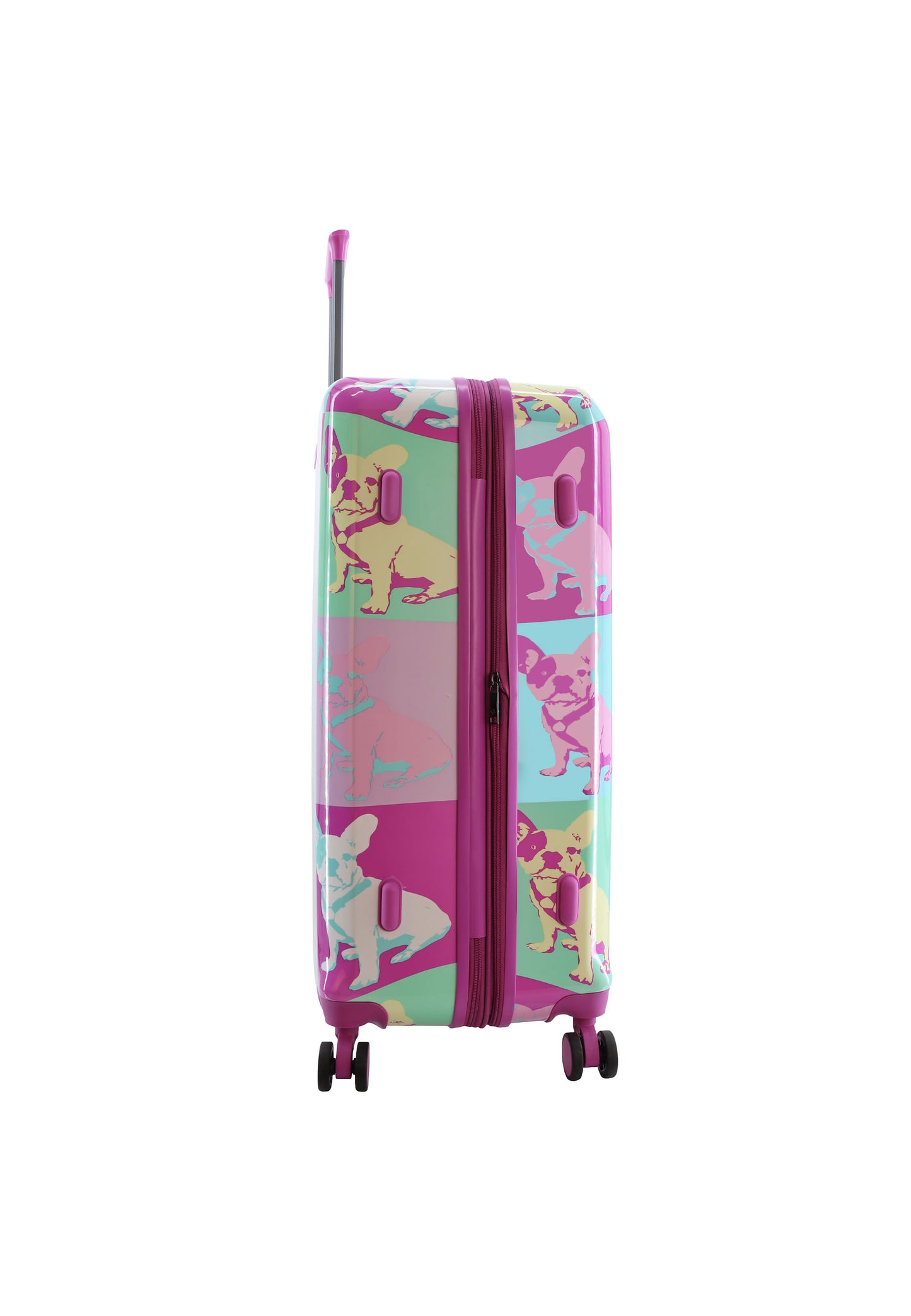 Saxoline Blue Harde Kofferset / Trolleyset / Reiskofferset - S/M/L - Bulldog Emotion Print