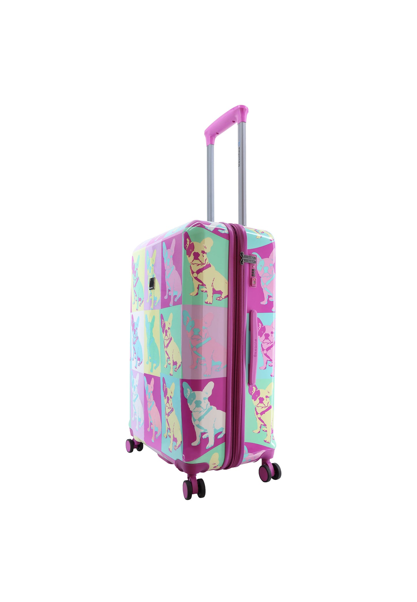 Saxoline koffer met bulldog print