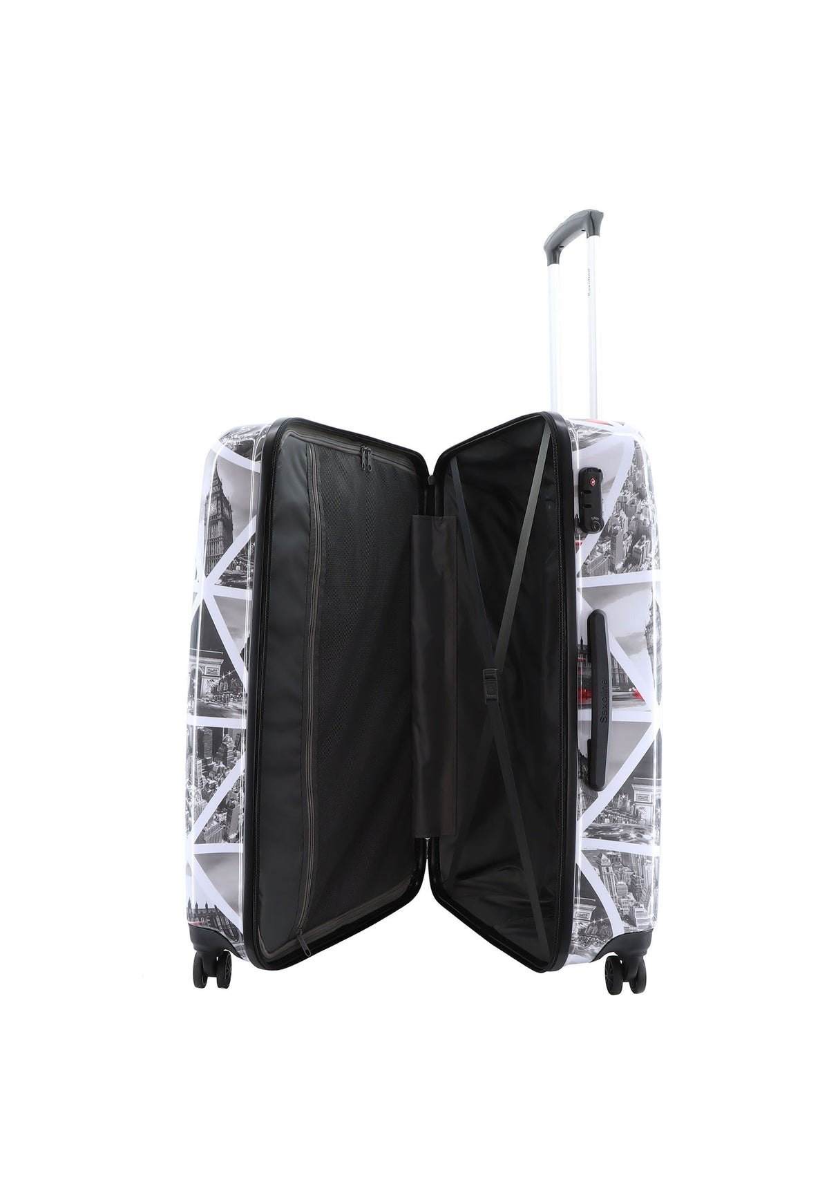 Productfoto van Saxoline Harde Koffer / Trolley / Reiskoffer - 74 cm (Large) - Cities Print