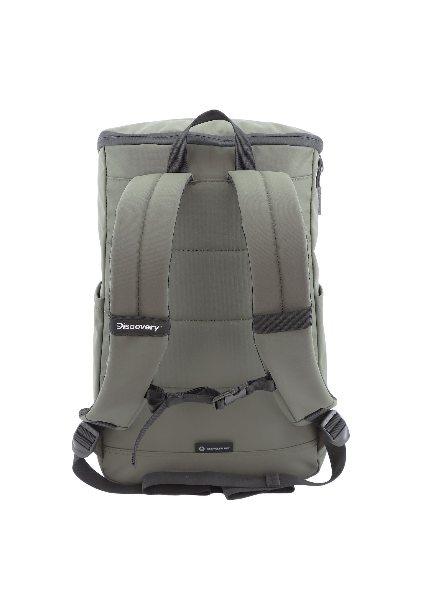 achterkant van een discovery laptop backpack