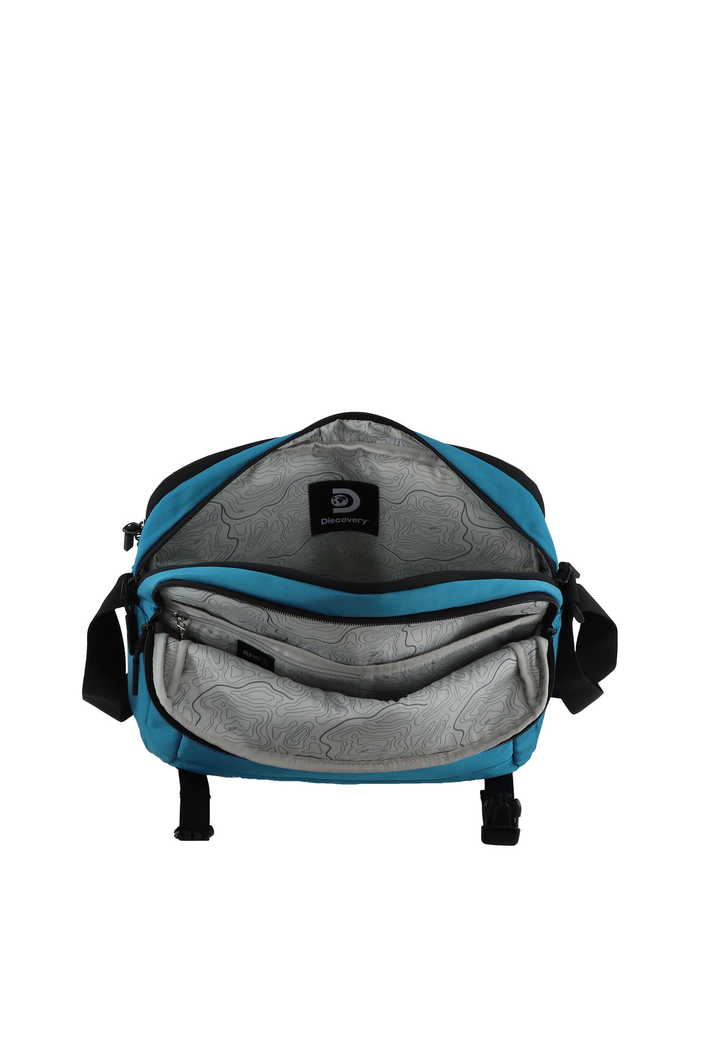 Schoudertas met praktische vakken