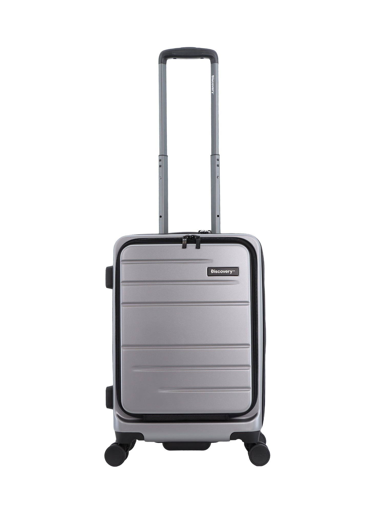 Discovery Harde Kofferset 3-Delig / Trolleyset / Reiskofferset - Patrol -Zilver