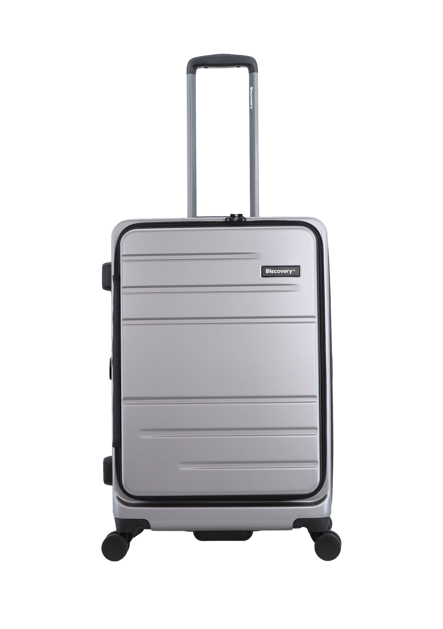Discovery Harde Kofferset 3-Delig / Trolleyset / Reiskofferset - Patrol -Zilver