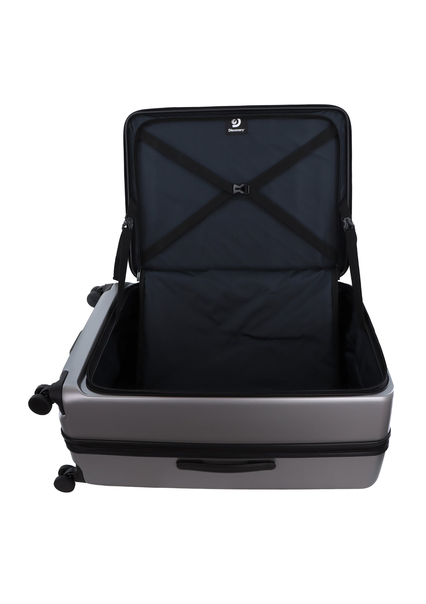 Discovery Harde Kofferset 3-Delig / Trolleyset / Reiskofferset - Patrol -Zilver