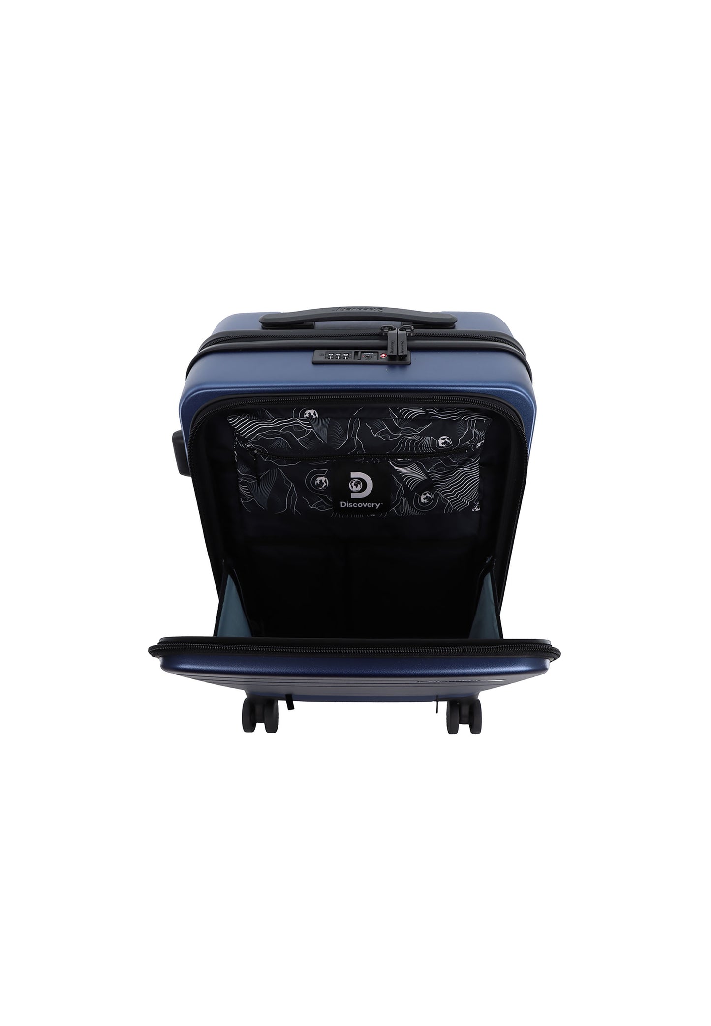 Discovery Handbagage Harde Koffer / Trolley / Reiskoffer - 56 cm (Small) - Patrol - Blauw