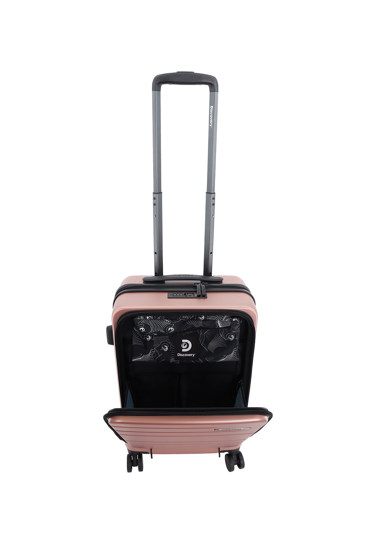 Discovery Handbagage Harde Koffer / Trolley / Reiskoffer - 56 cm (Small) - Patrol - Roze