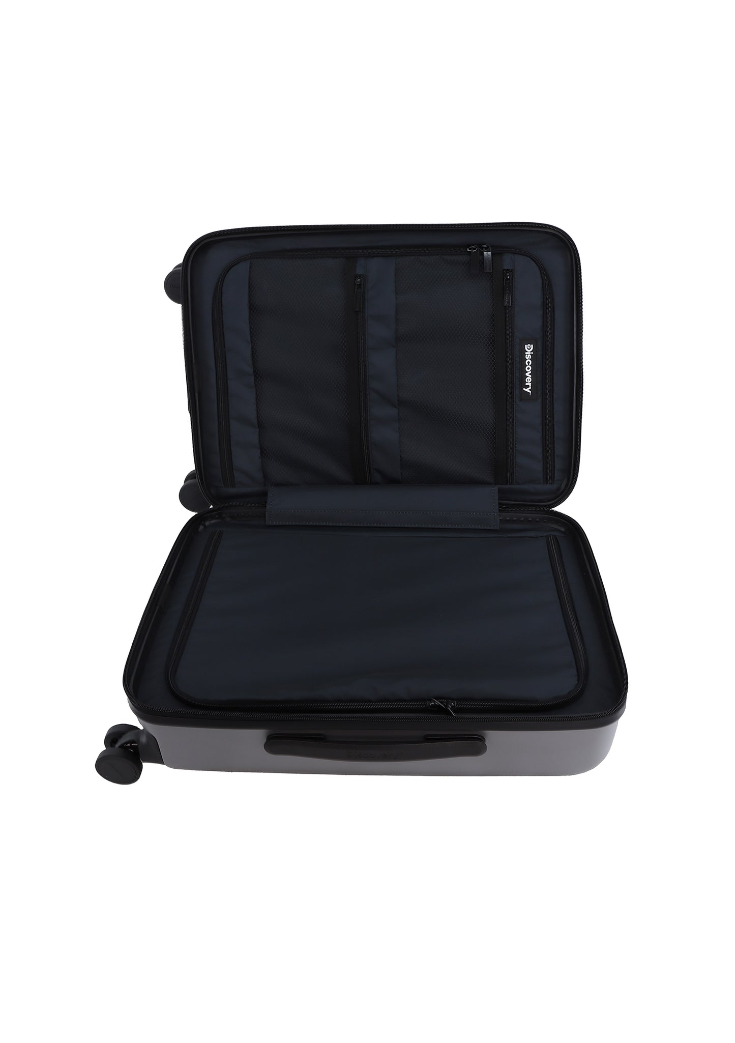 Discovery Handbagage Harde Koffer / Trolley / Reiskoffer - 56 cm (Small) - Patrol - Zilver