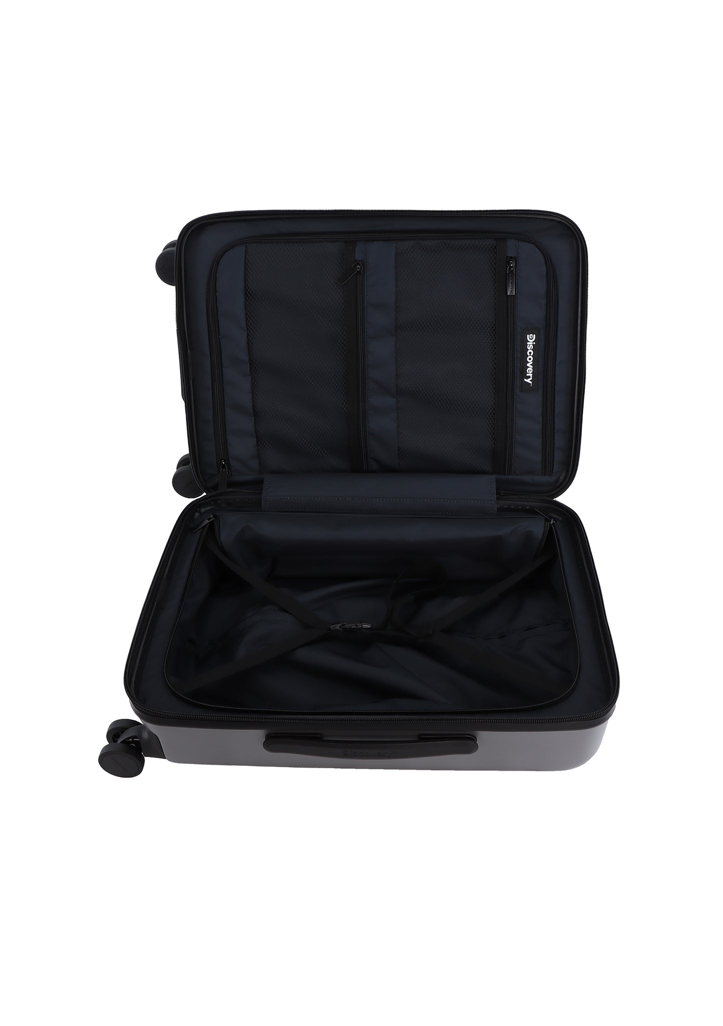 Discovery Handbagage Harde Koffer / Trolley / Reiskoffer - 56 cm (Small) - Patrol - Zilver