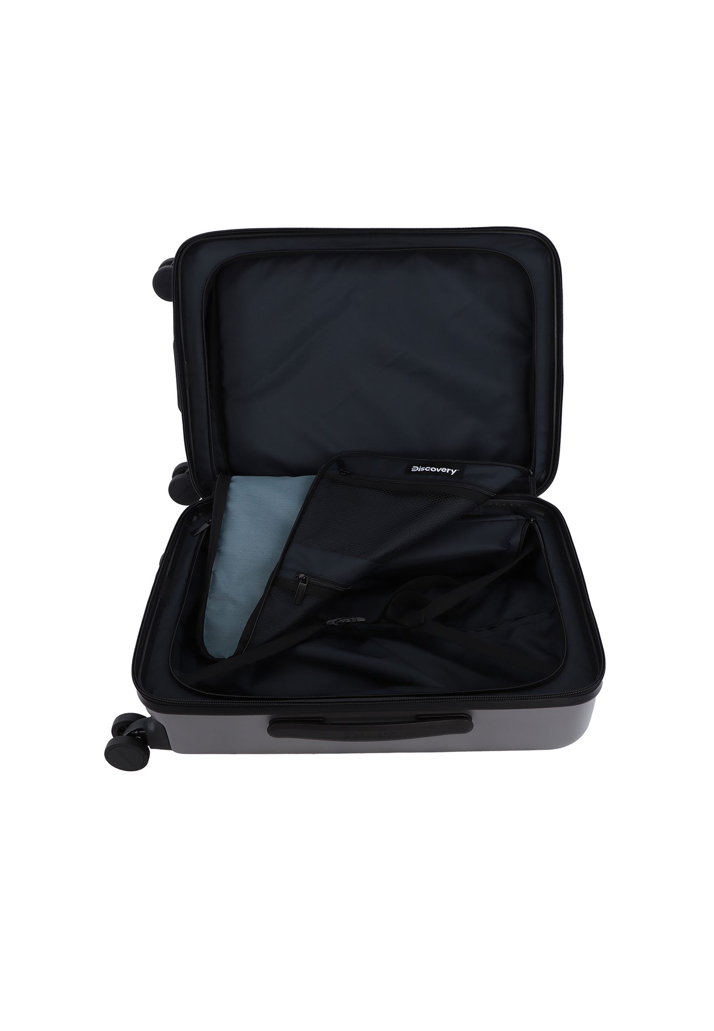 Valise rigide à main Discovery Patrol avec compartiment pour ordinateur portable - 55 cm (S) - Argent