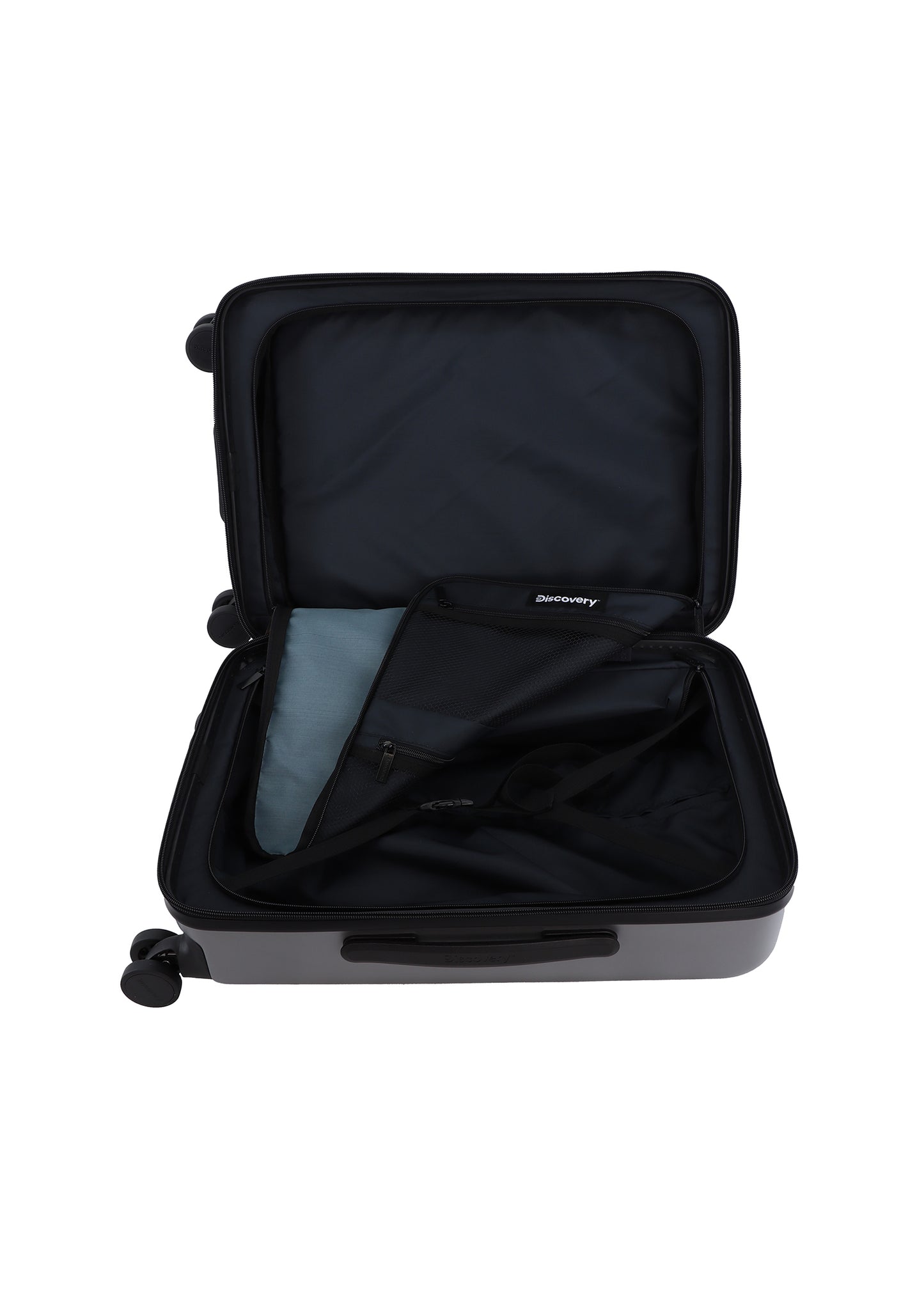Discovery Handbagage Harde Koffer / Trolley / Reiskoffer - 56 cm (Small) - Patrol - Zilver