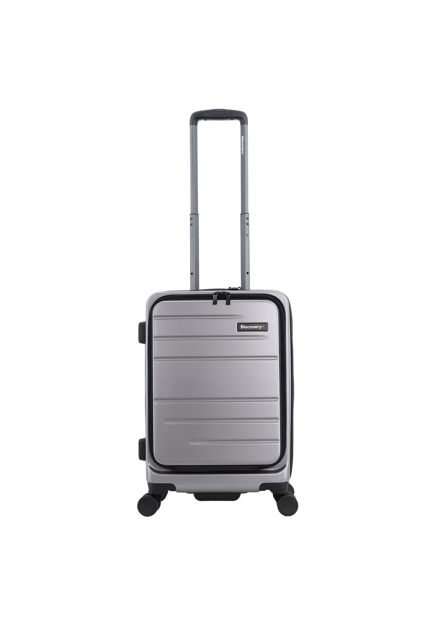 Handbagage met front opening en laptop vak gemaakt uit polycarbonaat.