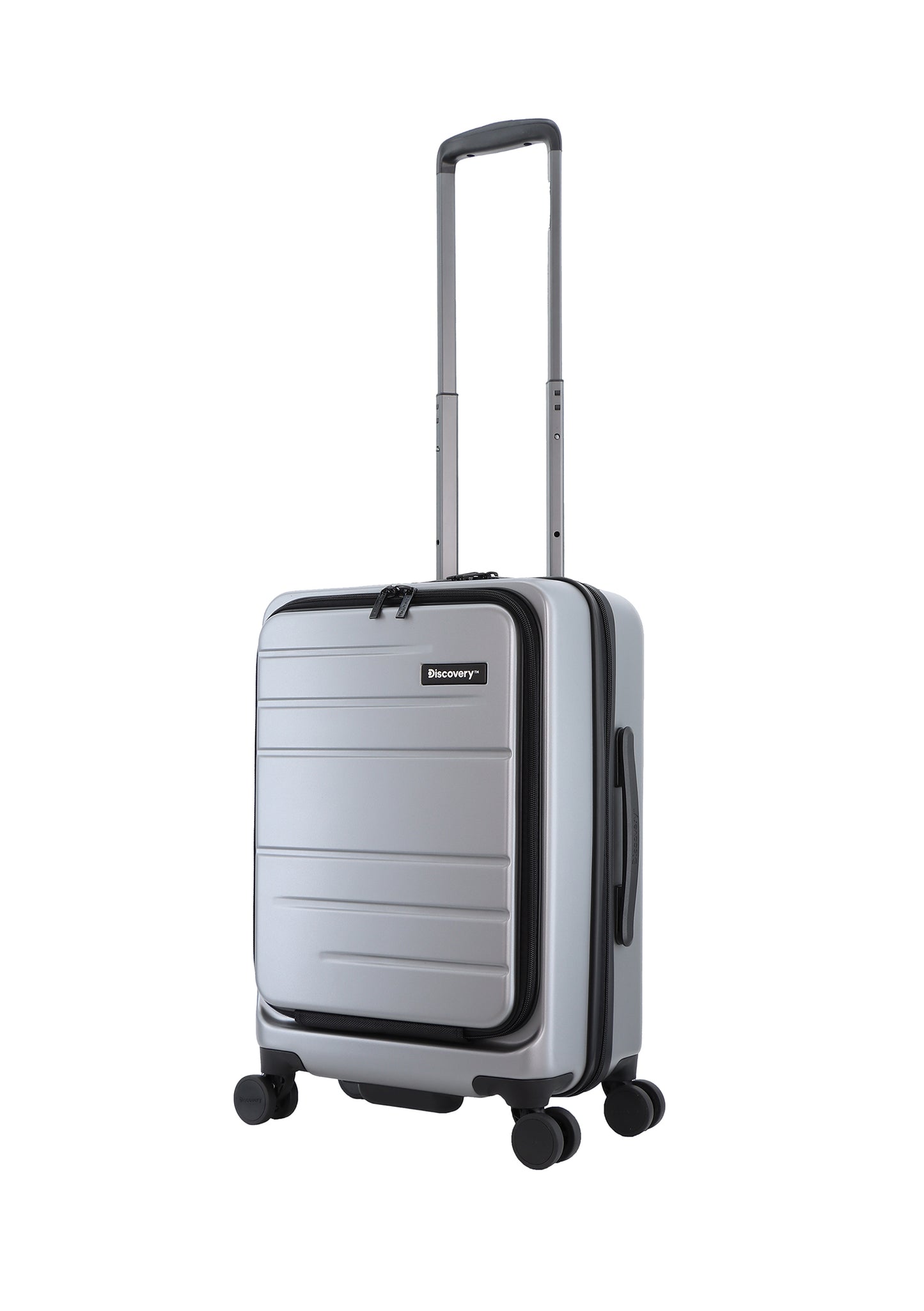 Discovery Handbagage Harde Koffer / Trolley / Reiskoffer - 56 cm (Small) - Patrol - Zilver