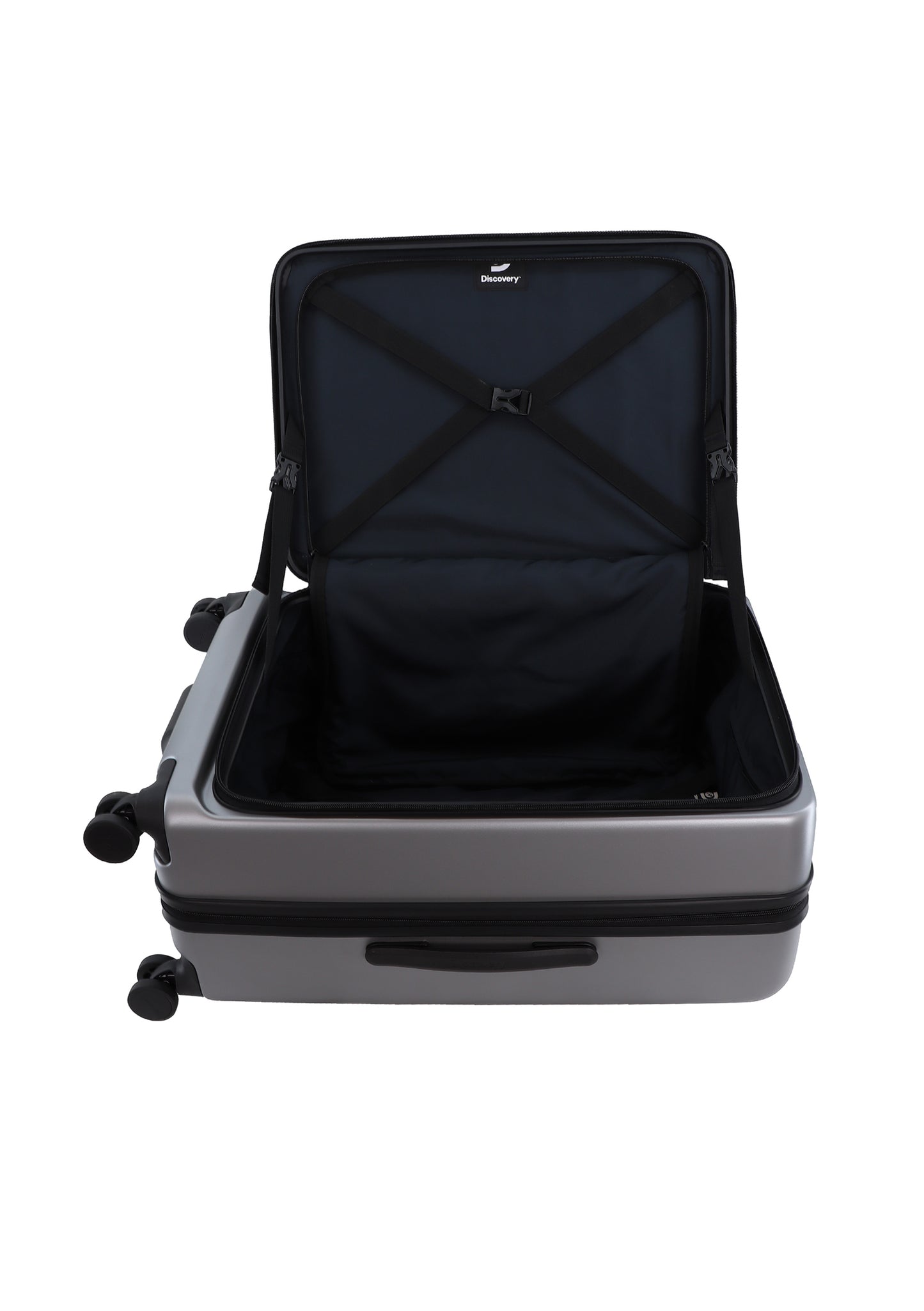 Discovery Harde Koffer / Trolley / Reiskoffer - 67 cm (Medium) - Patrol - Zilver