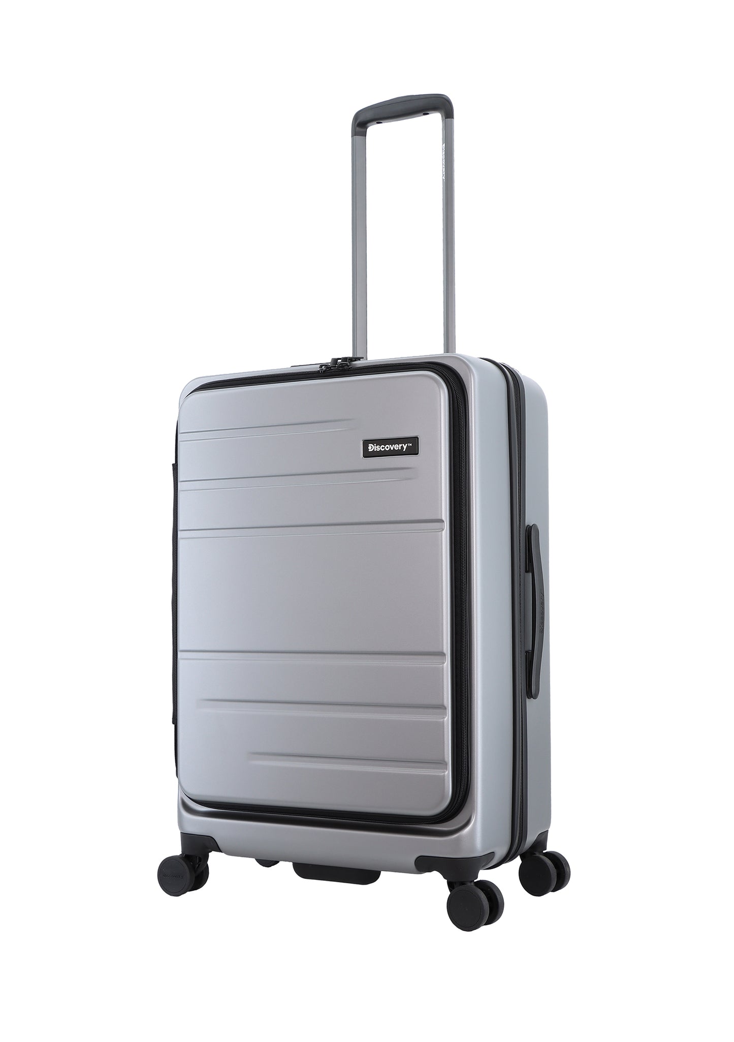 Discovery Harde Koffer / Trolley / Reiskoffer - 67 cm (Medium) - Patrol - Zilver