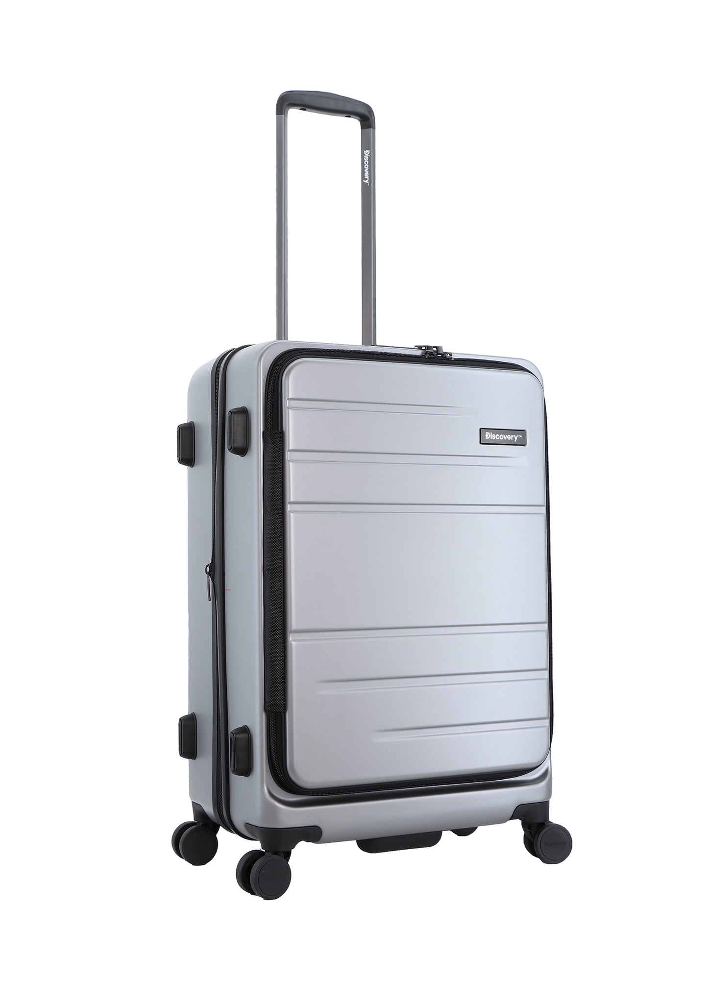 Discovery Harde Koffer / Trolley / Reiskoffer - 67 cm (Medium) - Patrol - Zilver