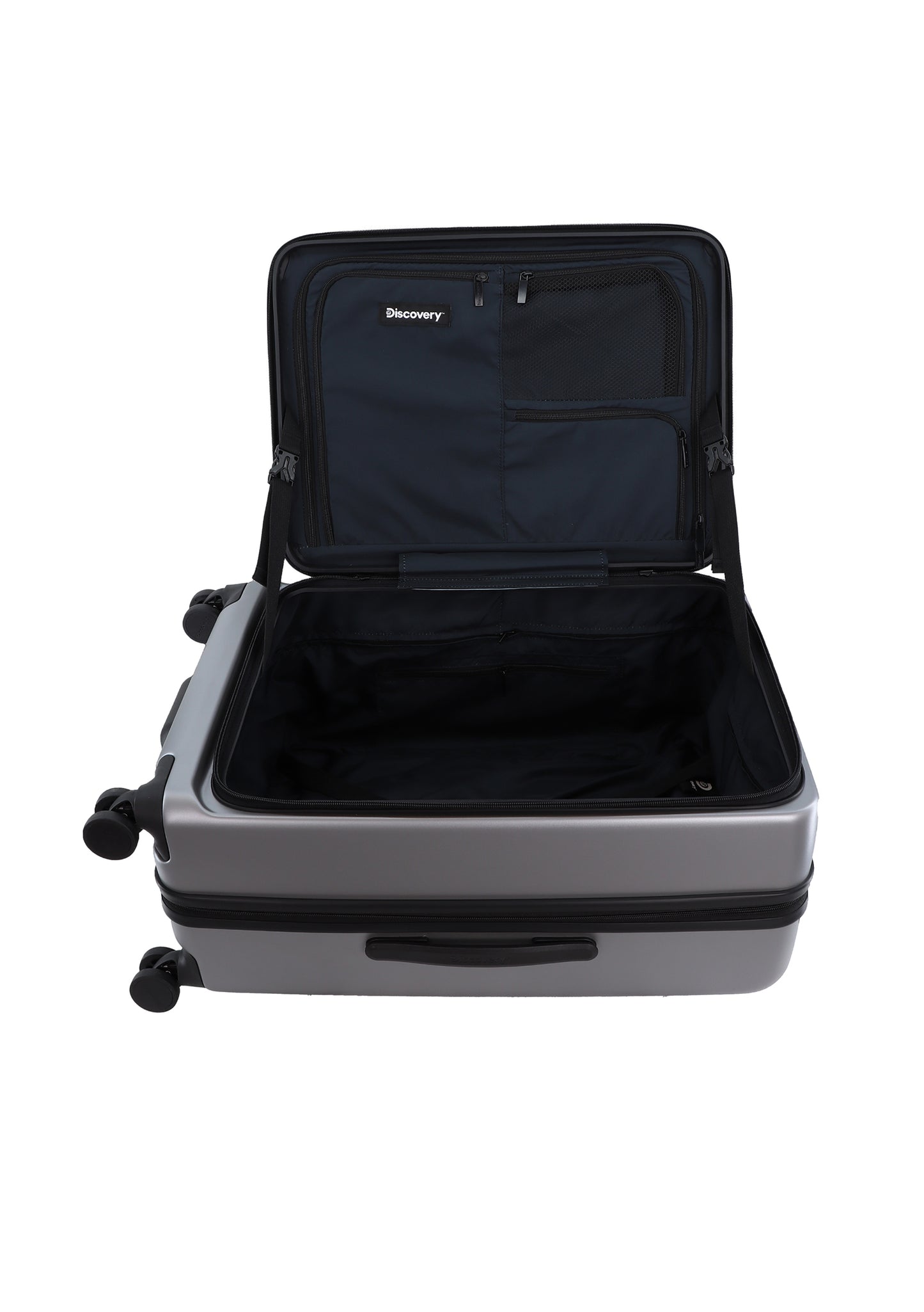 Discovery Harde Koffer / Trolley / Reiskoffer - 67 cm (Medium) - Patrol - Zilver