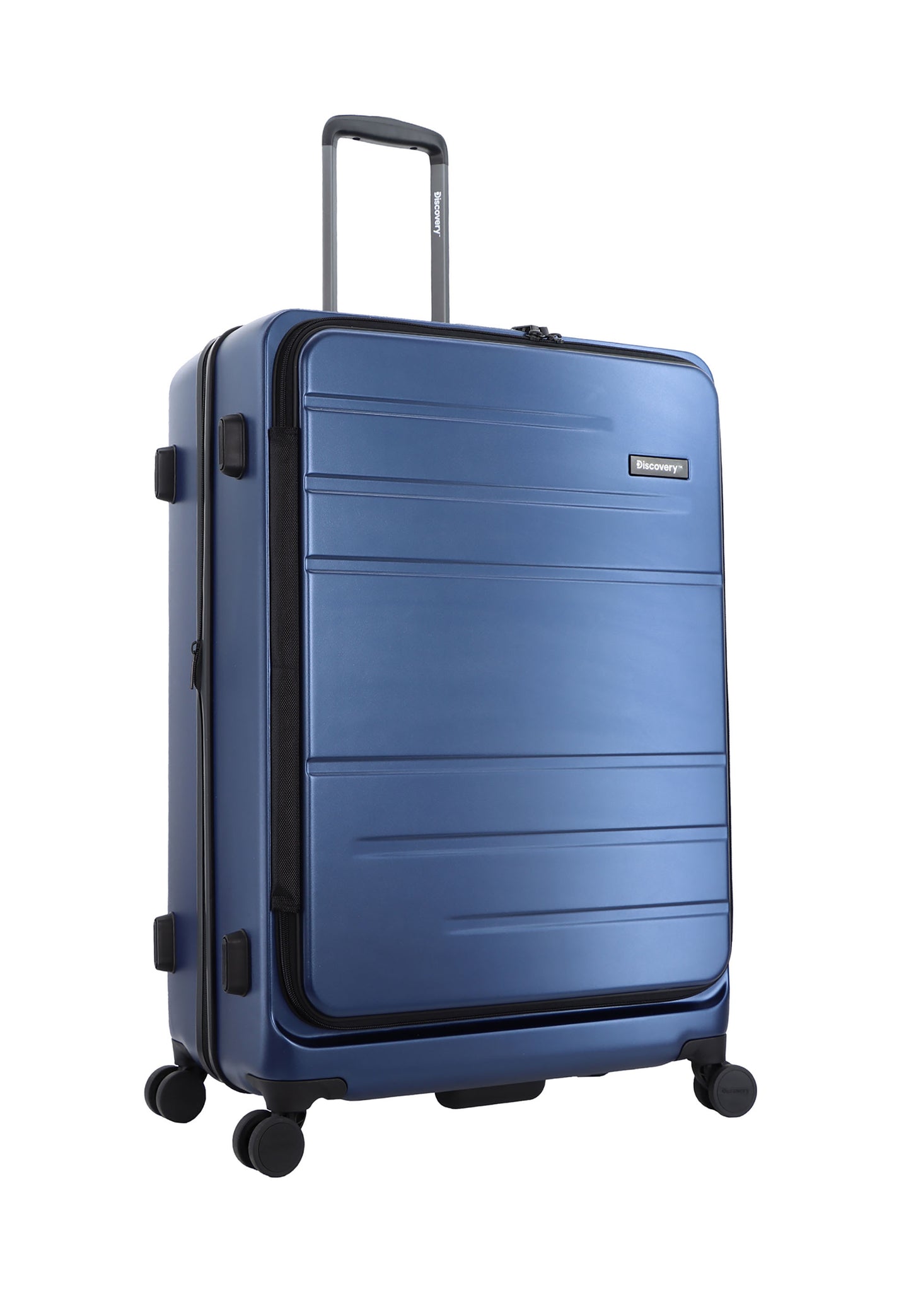 Valise rigide / trolley / valise de voyage Discovery Patrol - 78 cm (grande) - Bleu
