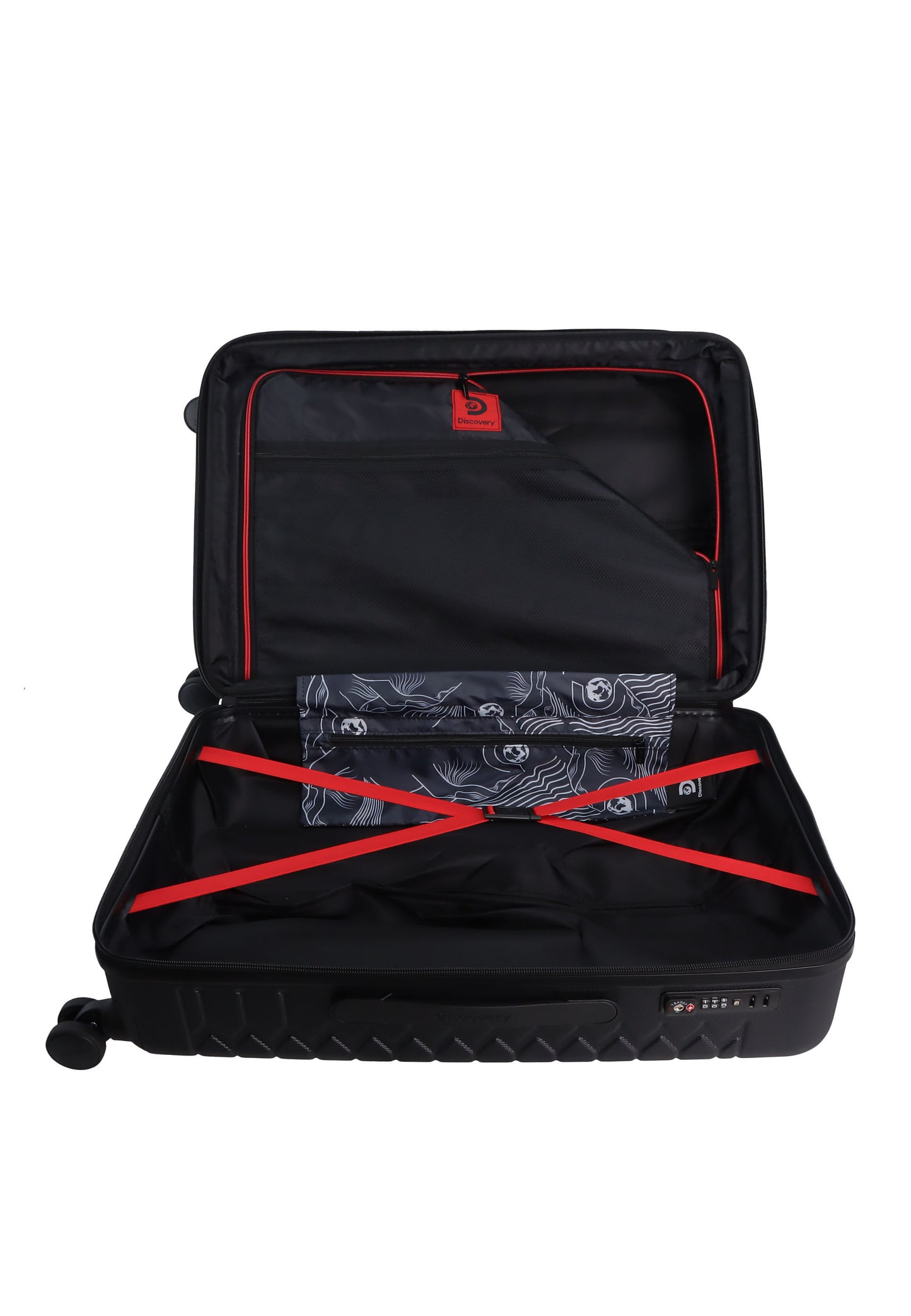 Discovery Reptile Harde Koffer / Trolley / Reiskoffer - 67 cm (Medium) - Zwart