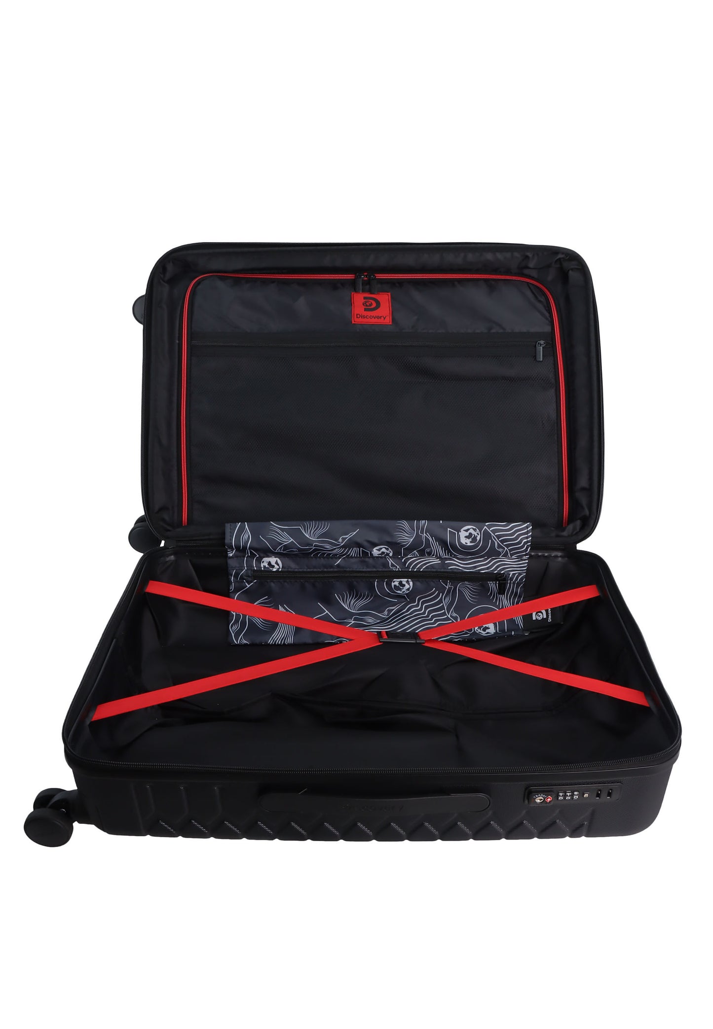 Discovery Reptile Harde Koffer / Trolley / Reiskoffer - 67 cm (Medium) - Zwart