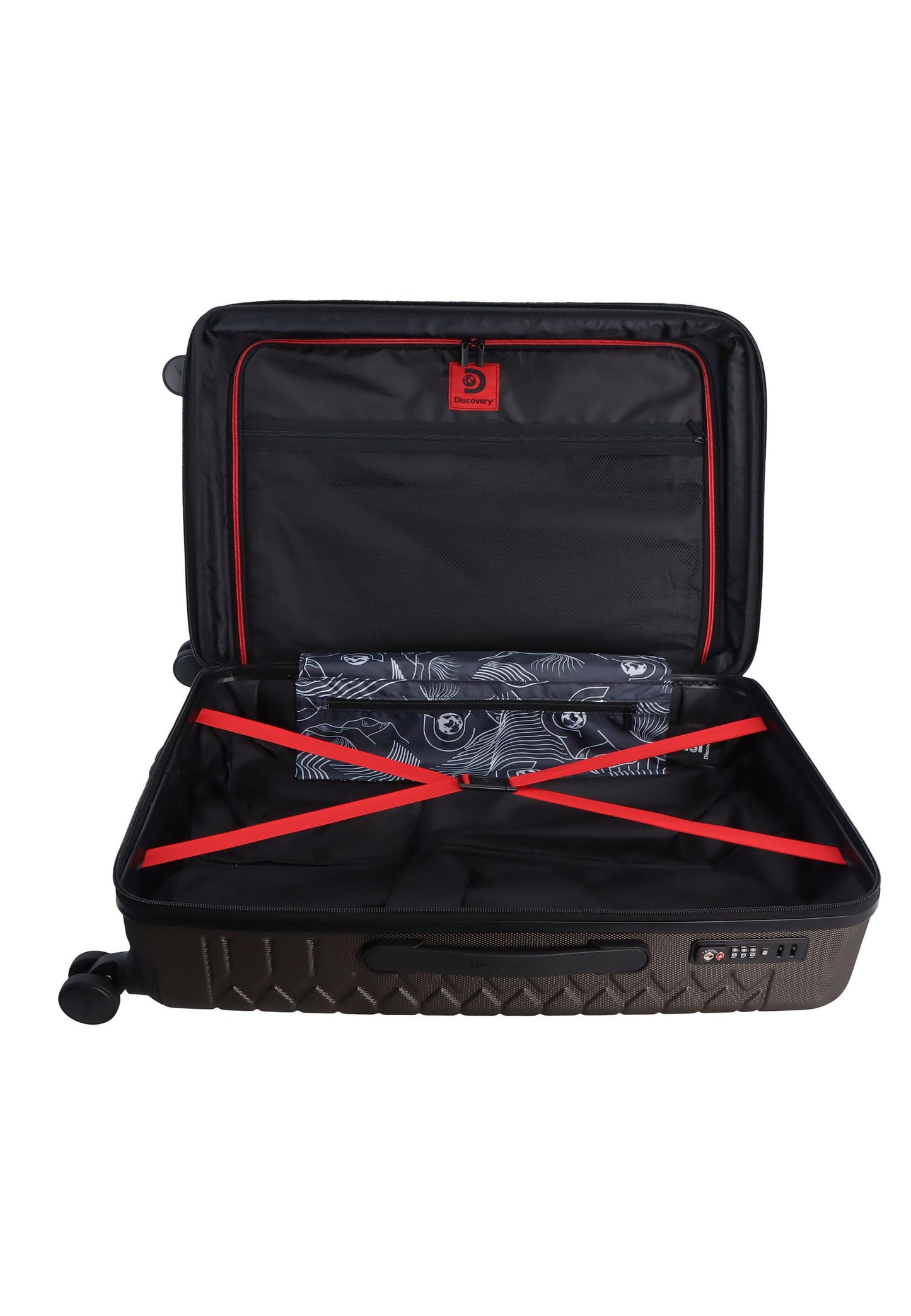 Découverte - Reptile | Valise rigide / Trolley / Valise de voyage / Valise - 67 cm (Medium) - Kaki