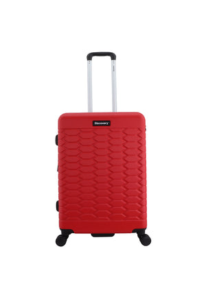 Discovery - Reptile | Harde Koffer / Trolley / Reiskoffer / Valies - 67 cm (Medium) - Rood