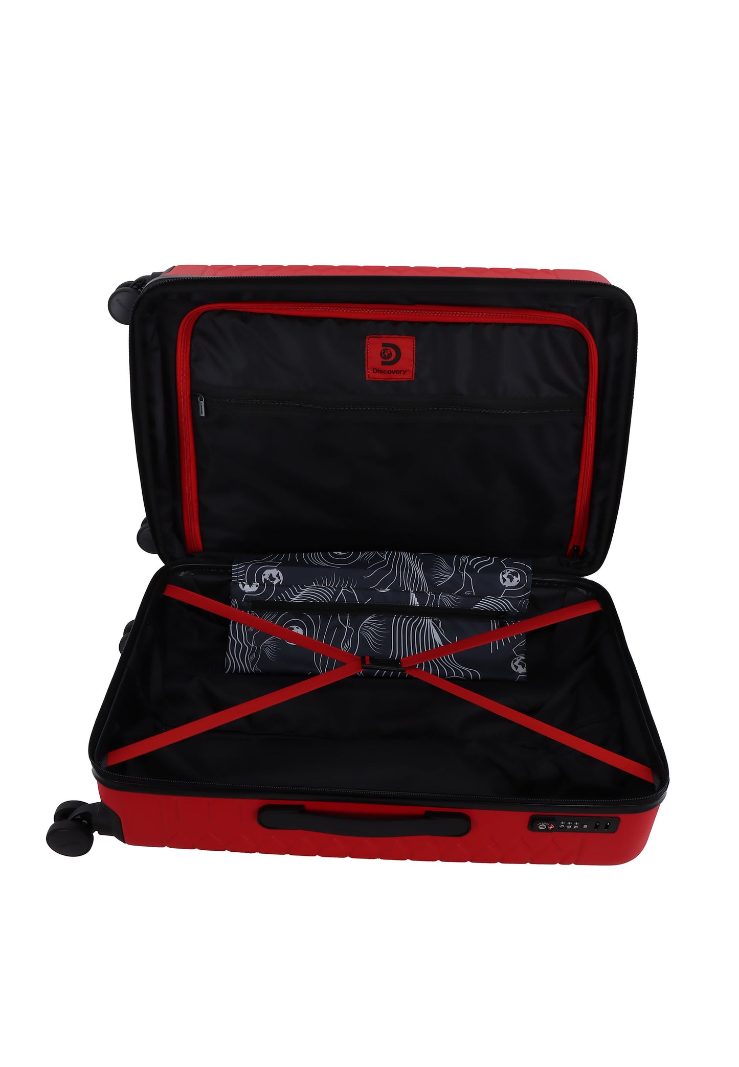 Discovery Reptile Harde Koffer / Trolley / Reiskoffer - 67 cm (Medium) - Rood