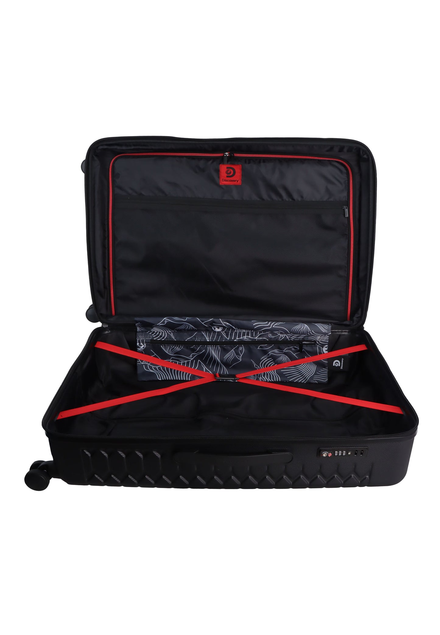 Discovery Reptile Harde Koffer / Trolley / Reiskoffer - 77 cm (Large) - Zwart