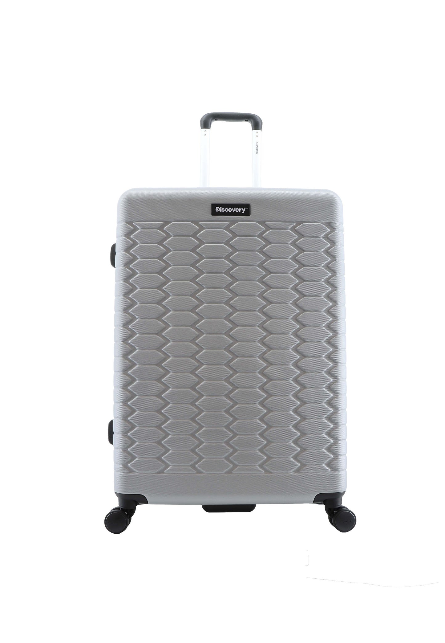 Discovery - Reptile | Harde Koffer / Trolley / Reiskoffer / Valies - 77 cm (Large) - Zilver
