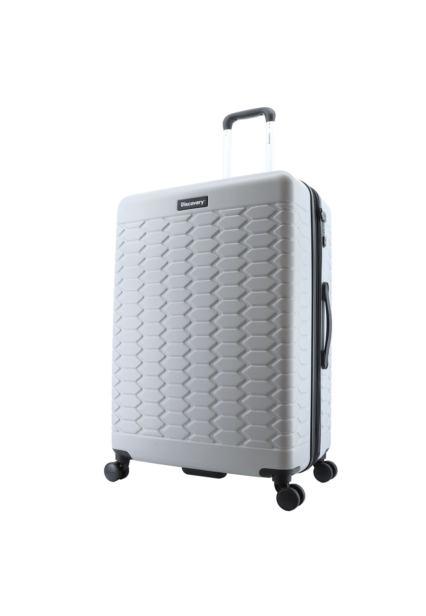 Discovery - Reptile | Harde Koffer / Trolley / Reiskoffer / Valies - 77 cm (Large) - Zilver