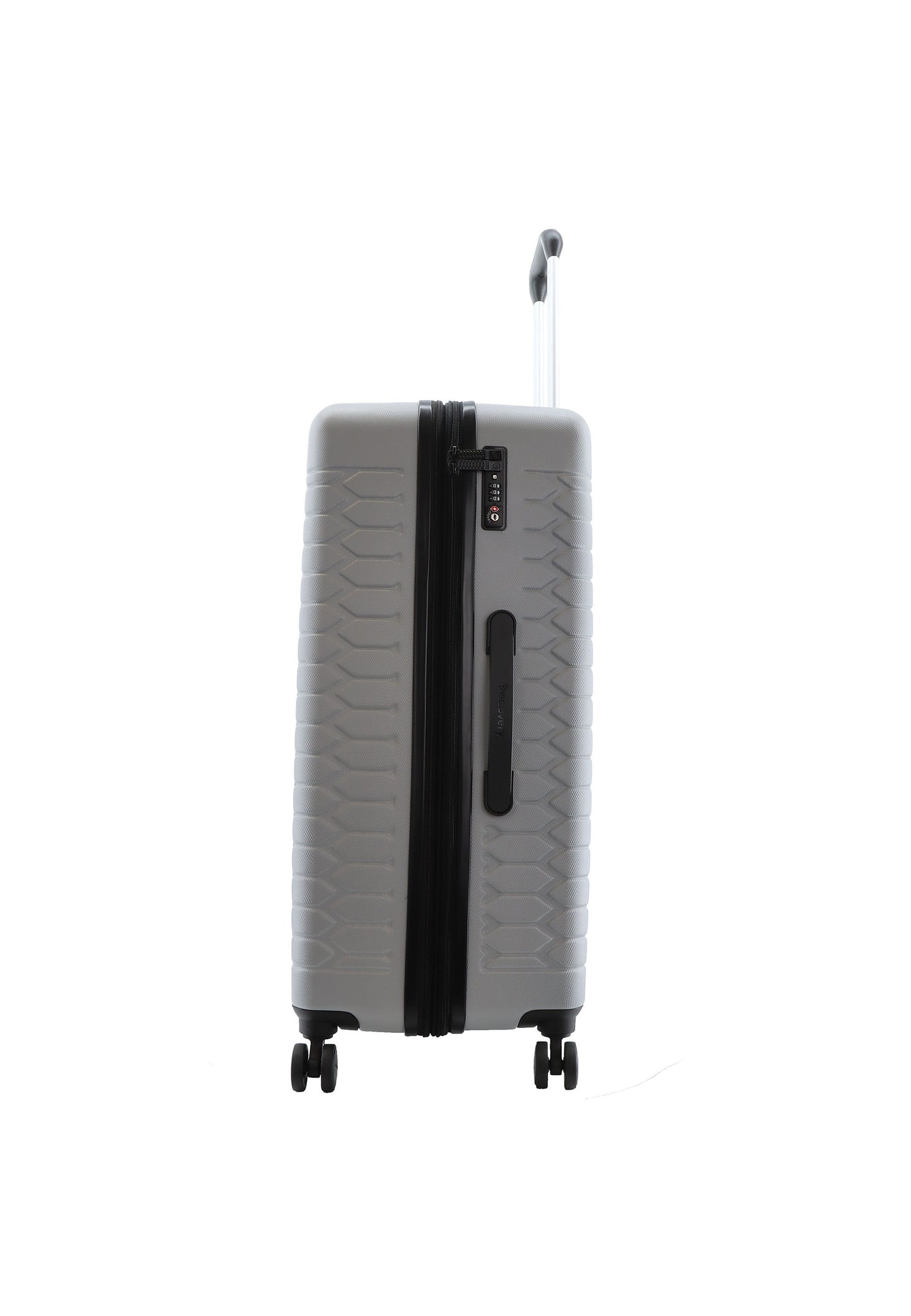 Discovery - Reptile | Harde Koffer / Trolley / Reiskoffer / Valies - 77 cm (Large) - Zilver