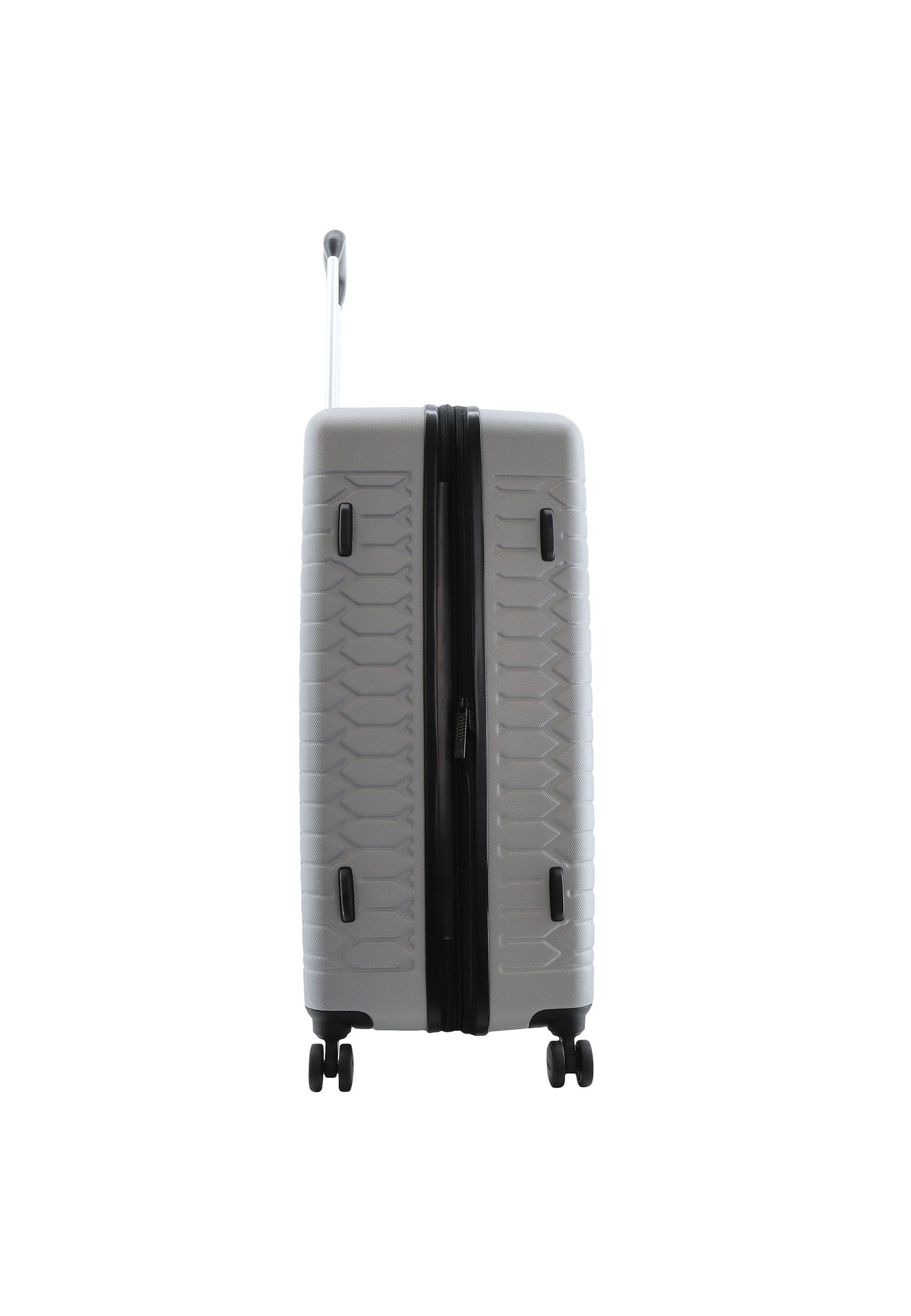 Discovery - Reptile | Harde Koffer / Trolley / Reiskoffer / Valies - 77 cm (Large) - Zilver