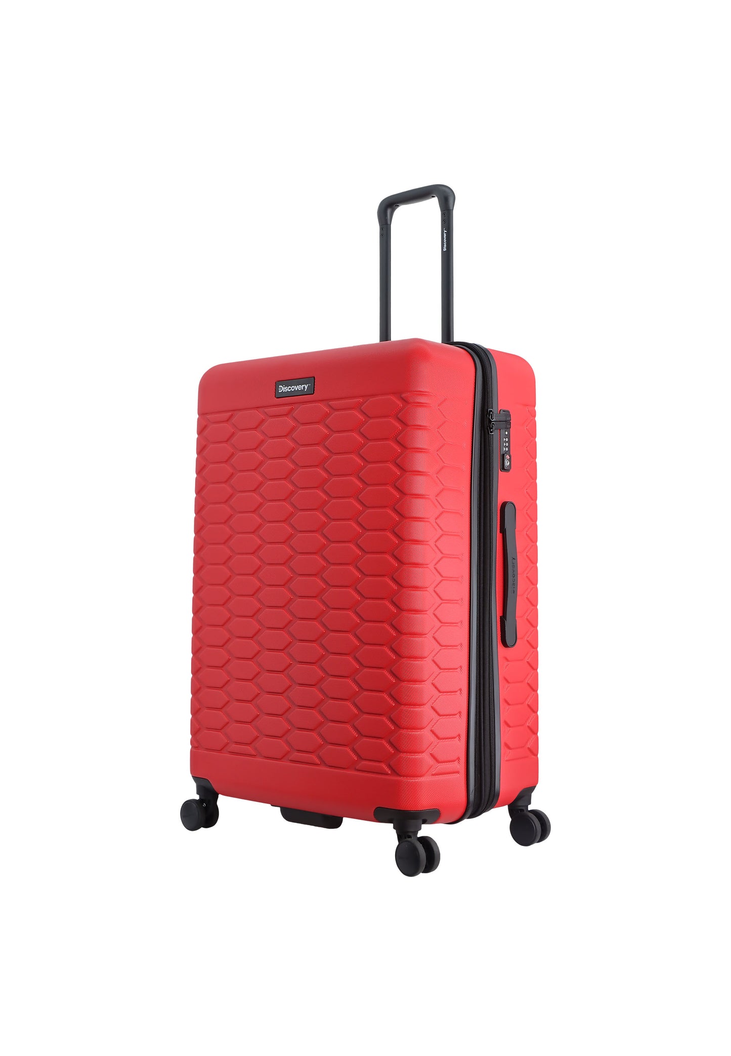 Discovery - Reptile | Harde Koffer / Trolley / Reiskoffer / Valies - 77 cm (Large) - Rood