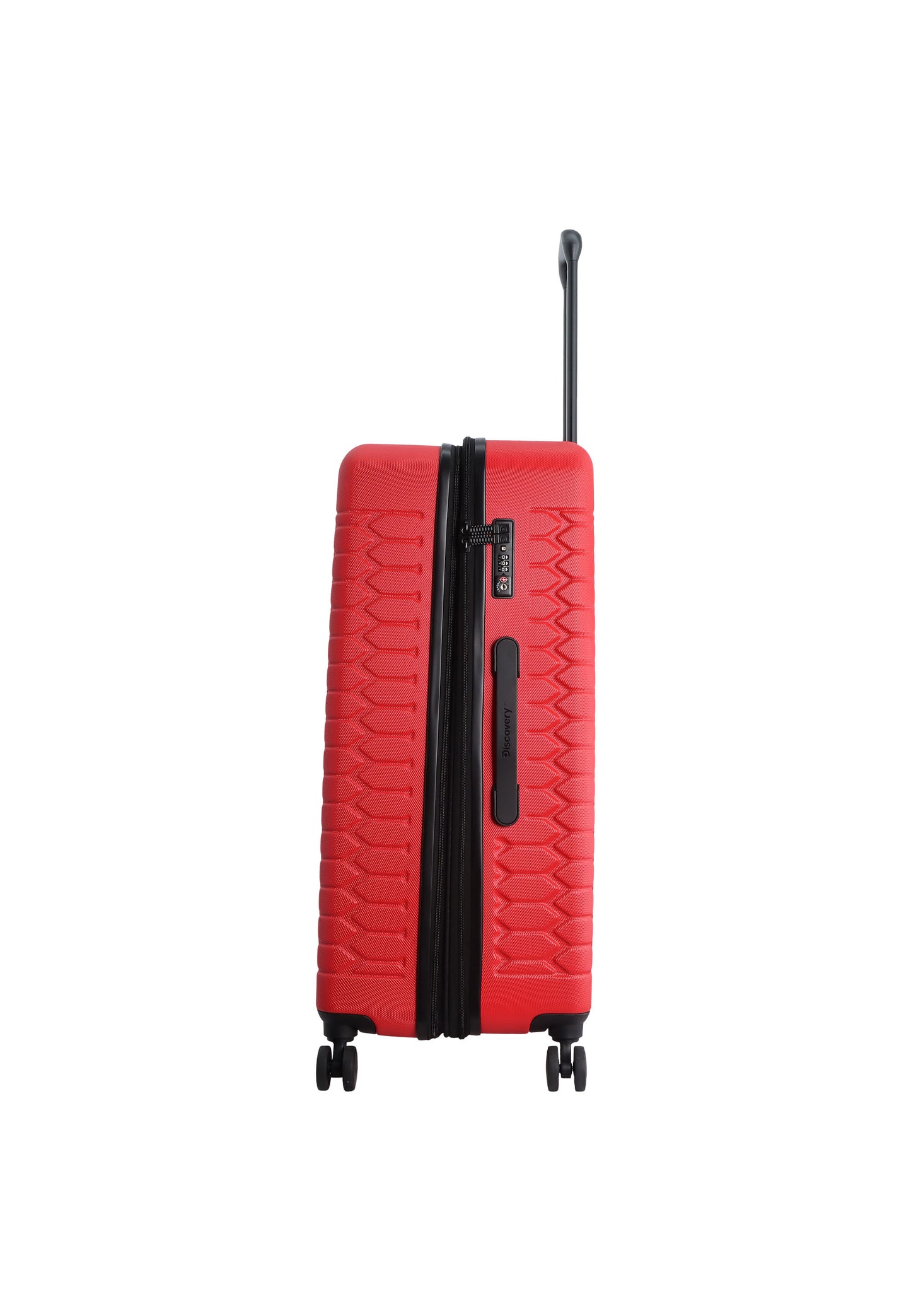 Discovery - Reptile | Harde Koffer / Trolley / Reiskoffer / Valies - 77 cm (Large) - Rood